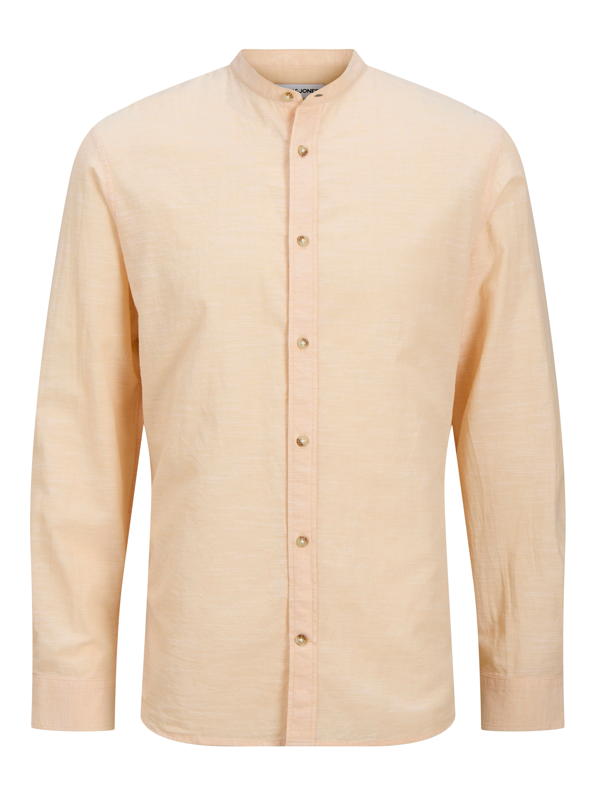 Jack & Jones Langarmhemd »JJESUMMER BAND SHIRT LS SN«, mit Bandkragen