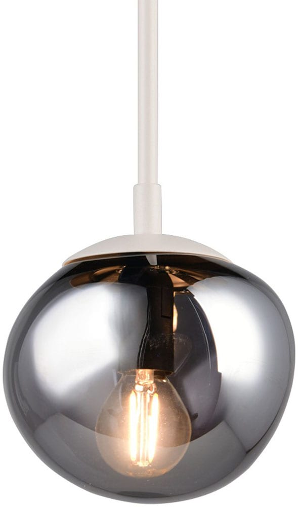 s.Oliver Pendelleuchte »ANJELLA, Hängelampe exkl 3x E14 max 10W, in warm grey + smoke Glas«, 3 flammig, Leuchtmittel E14 | Leuchtmittel wechselbar, mit mundgeblasenen Glas Lampenschirmen in rauchgrau, 150 x 60 x 8,5 cm