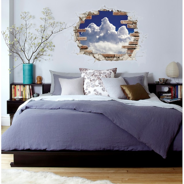 Komar Wandtattoo »Break Out Clouds«, (1 St.), 100x70 cm (Breite x Höhe), selbstklebendes  Wandtattoo im OTTO Online Shop