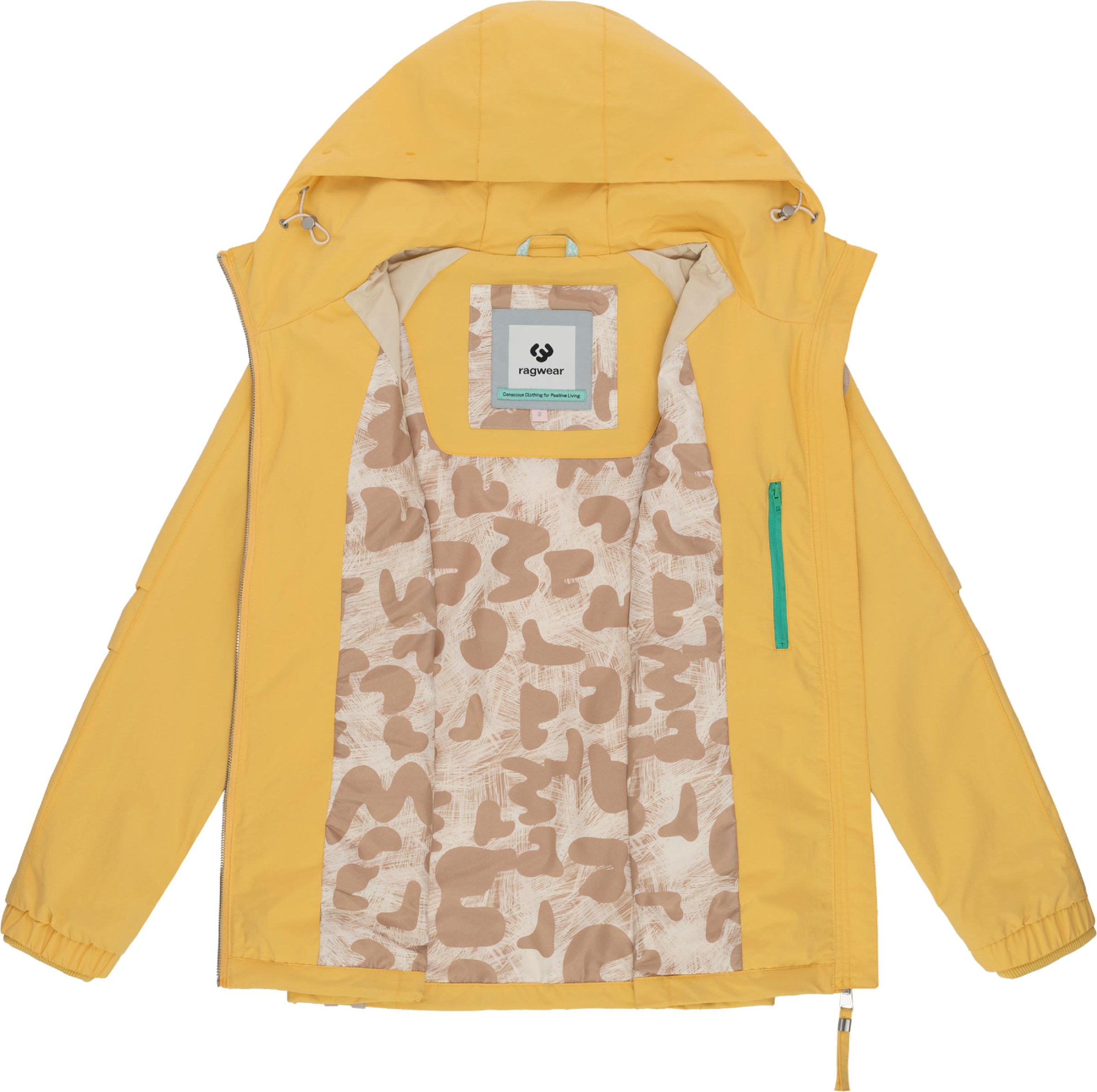 Ragwear Funktionsjacke »Funktionsjacke Dizzea« mit Kapuze Wasserdichte und atmungsaktive Übergangsjacke