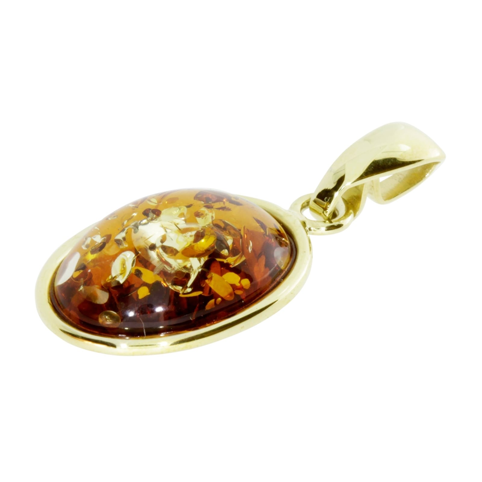 OSTSEE-SCHMUCK Kettenanhänger »- Classic 17x12 mm - Gold 333/000 - Bernstein«