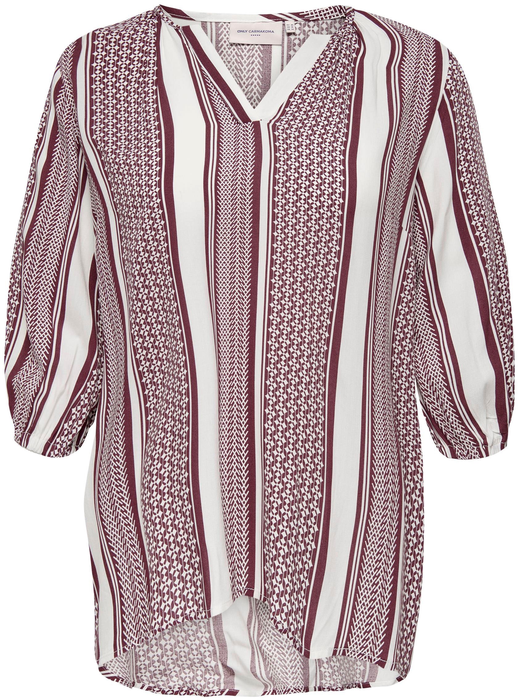 ONLY CARMAKOMA Schlupfbluse »CARMARRAKESH 3/4 TOP«