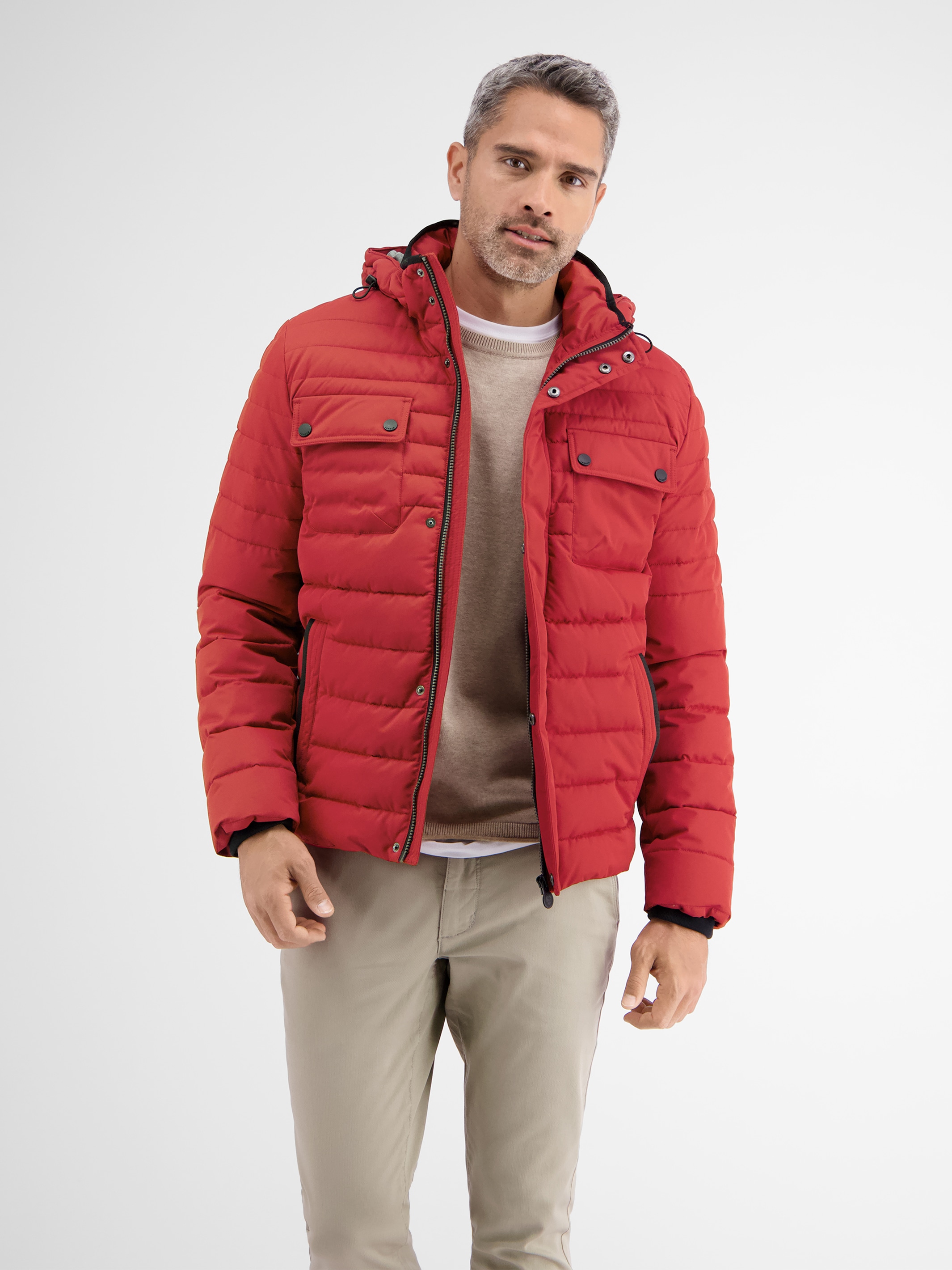 LERROS Winterjacke »Steppjacke mit abnehmbarer Kapuze« mit Kapuze