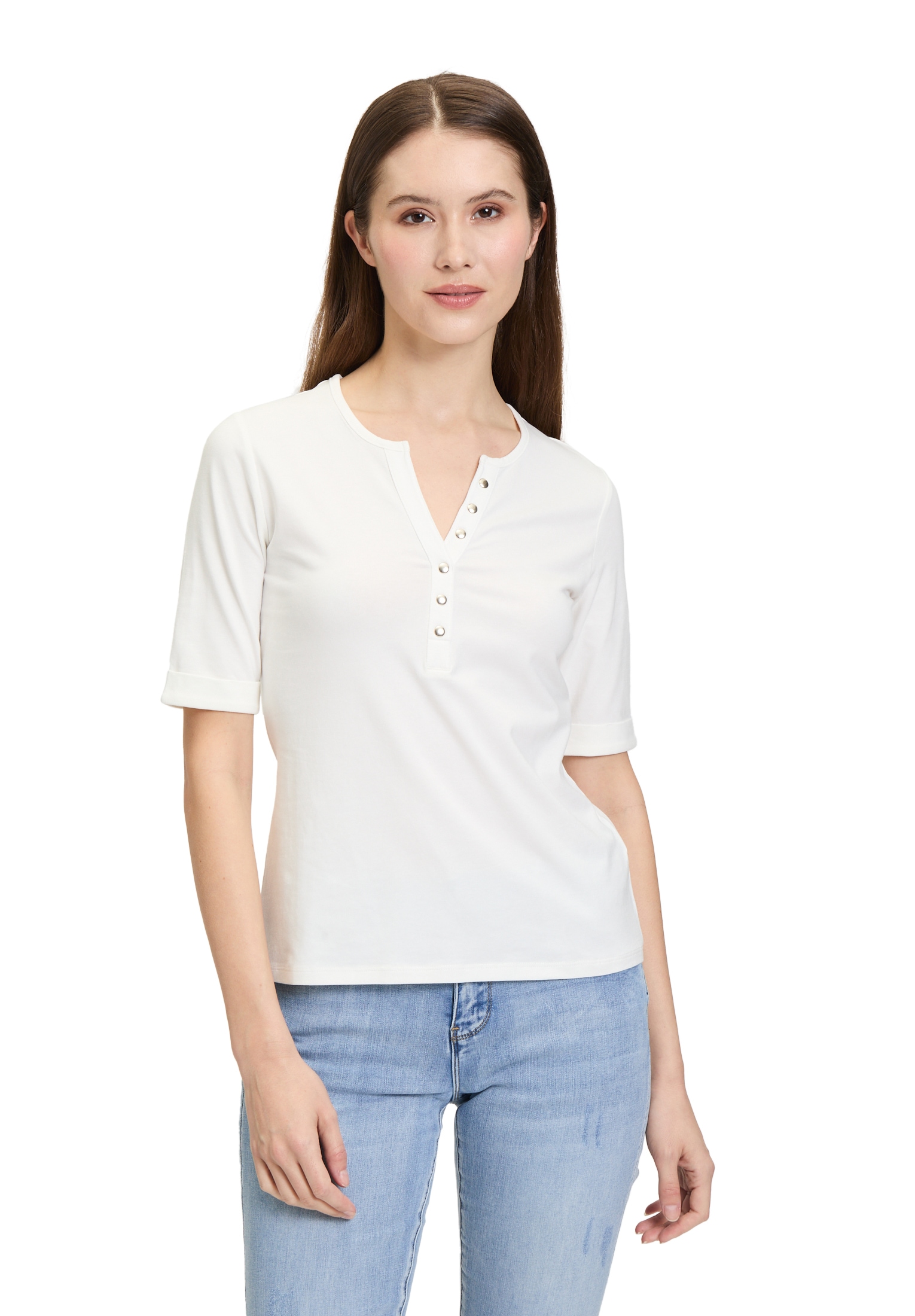 Betty Barclay T-Shirt »Basic Shirt mit Knöpfen«