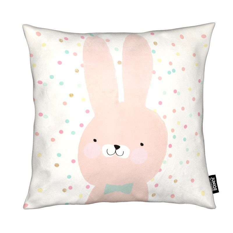 Juniqe Dekokissen »Hase 2«, Weiches, allergikerfreundliches Material