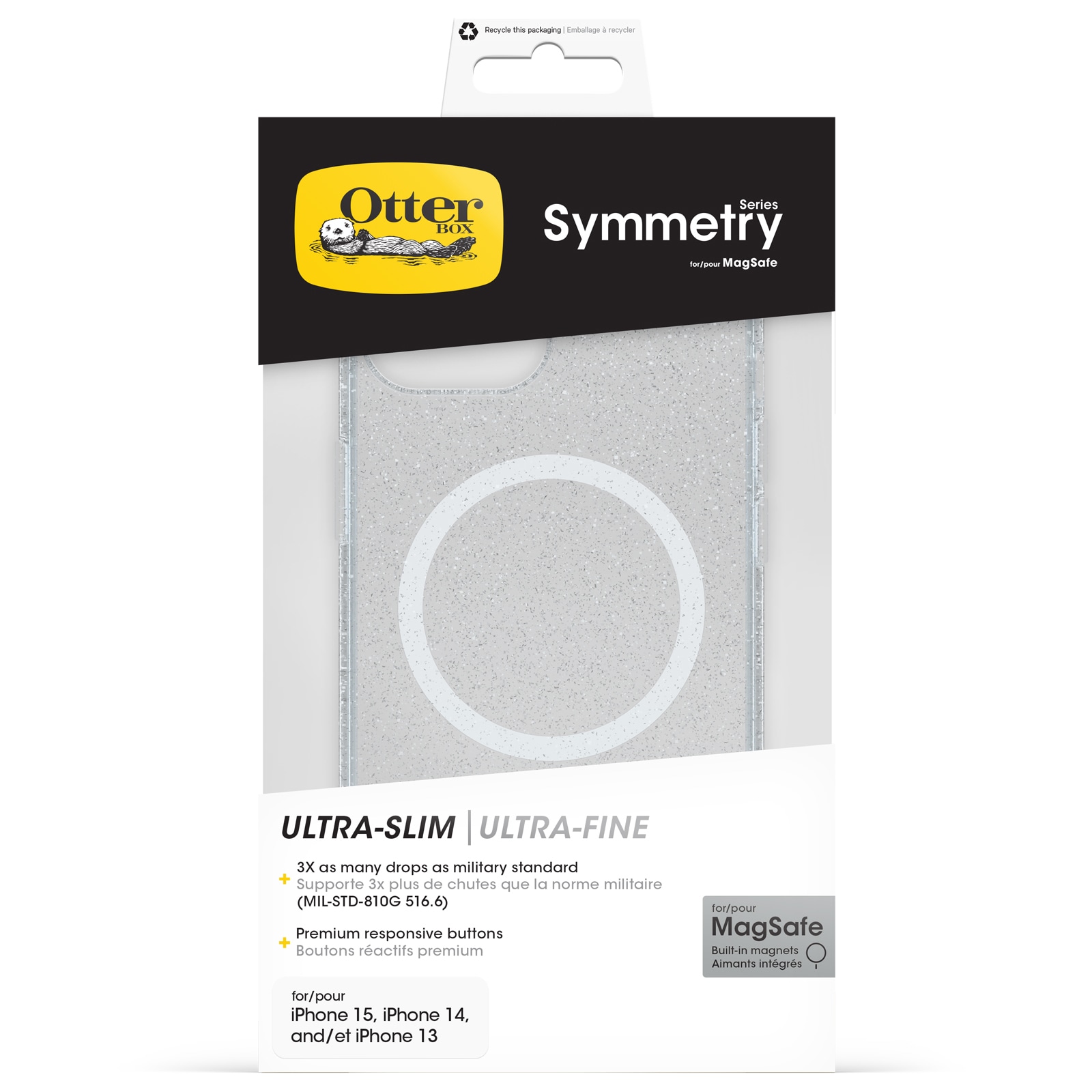 Otterbox Handyhülle »Symmetry Clear MagSafe«, Backcover, Schutzhülle, Handyschutzhülle, Case, Schutzcase, stoßfest