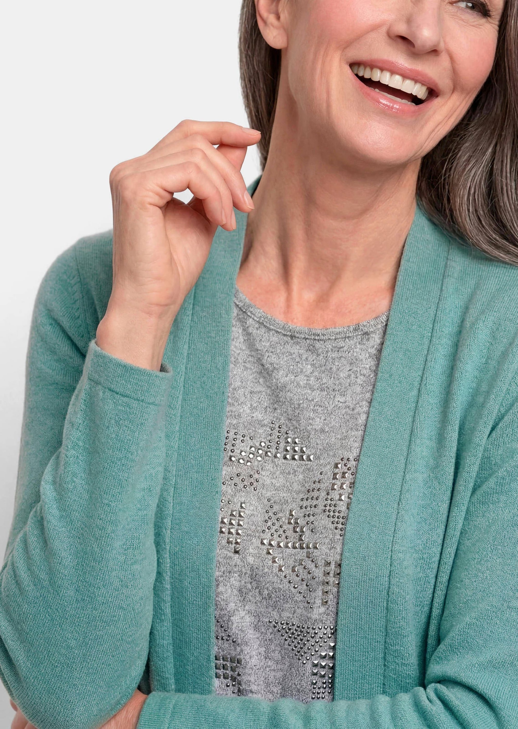 GOLDNER Strickjacke »Elegante Strickjacke mit Kaschmir« mit Kaschmieranteil
