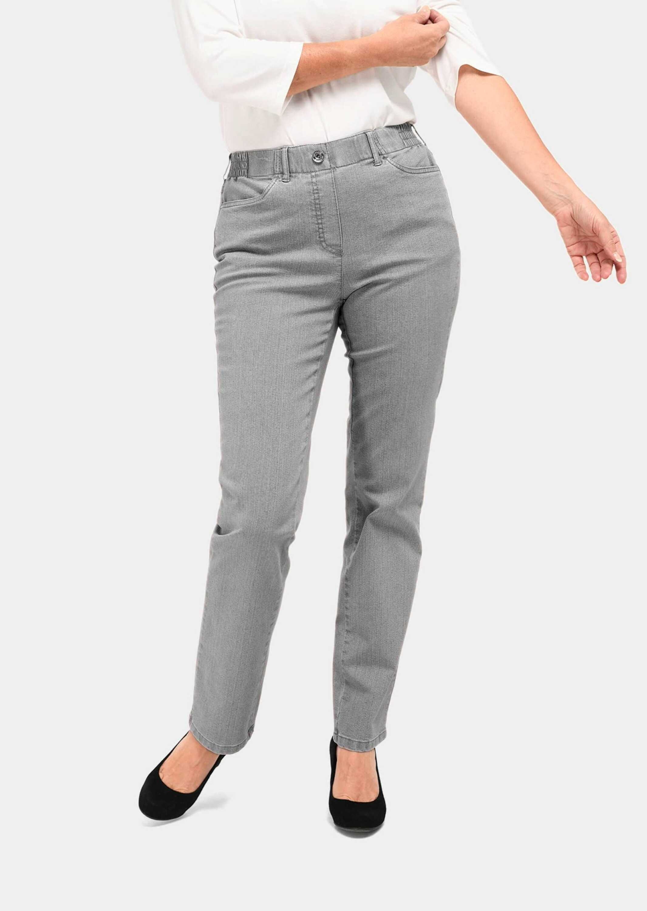 GOLDNER Regular-fit-Jeans »Jeansschlupfhose MARTHA Klassische Jeansschlupfhose MARTHA«