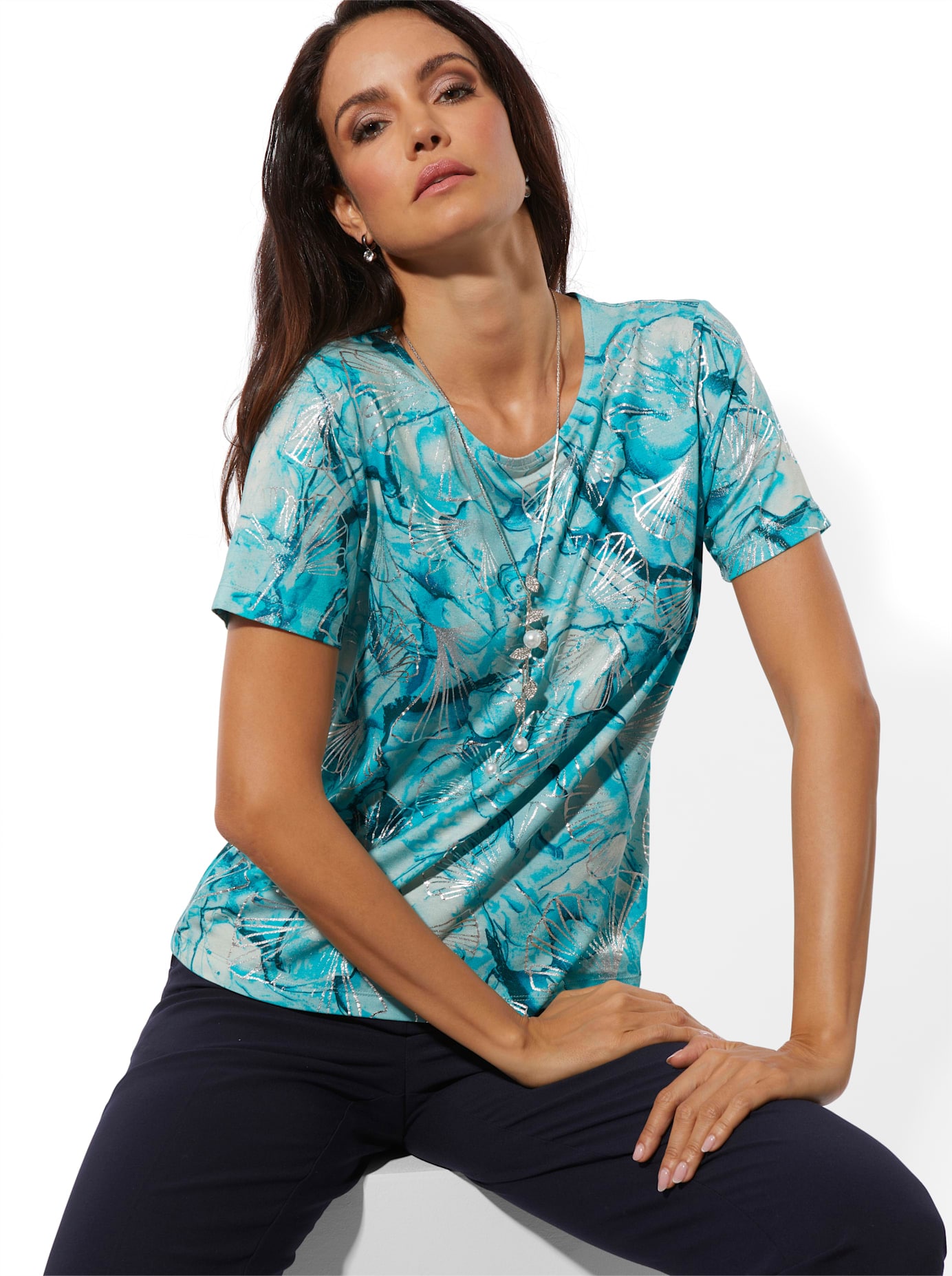 creation L Print-Shirt »Druck-Shirt« 1 tlg.