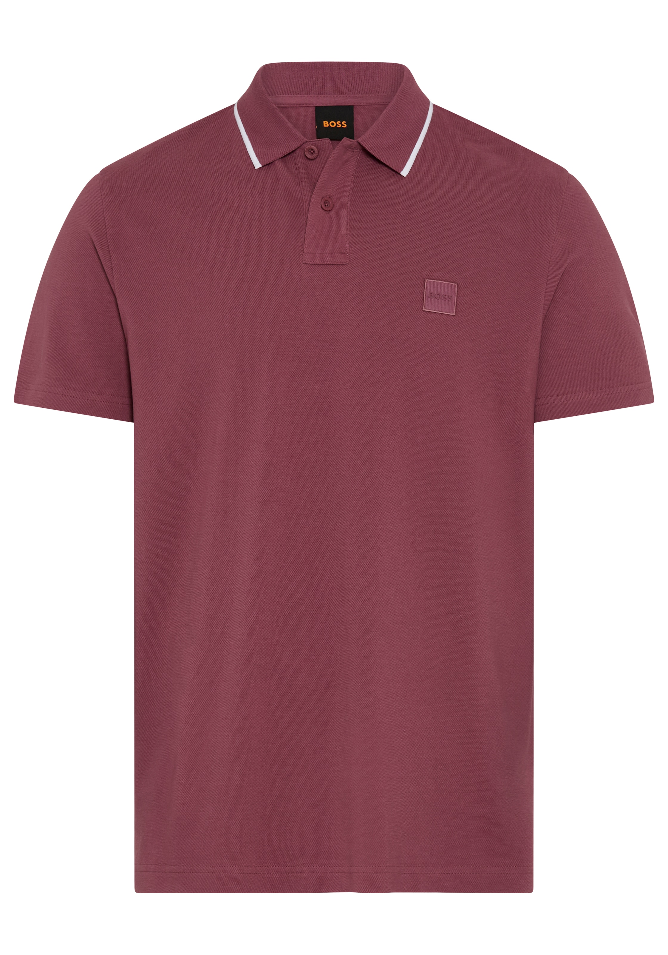BOSS ORANGE Poloshirt »Passerford Regular Fit Contrast« Contrast Classic Stretch Pique Polo, pflegeleicht