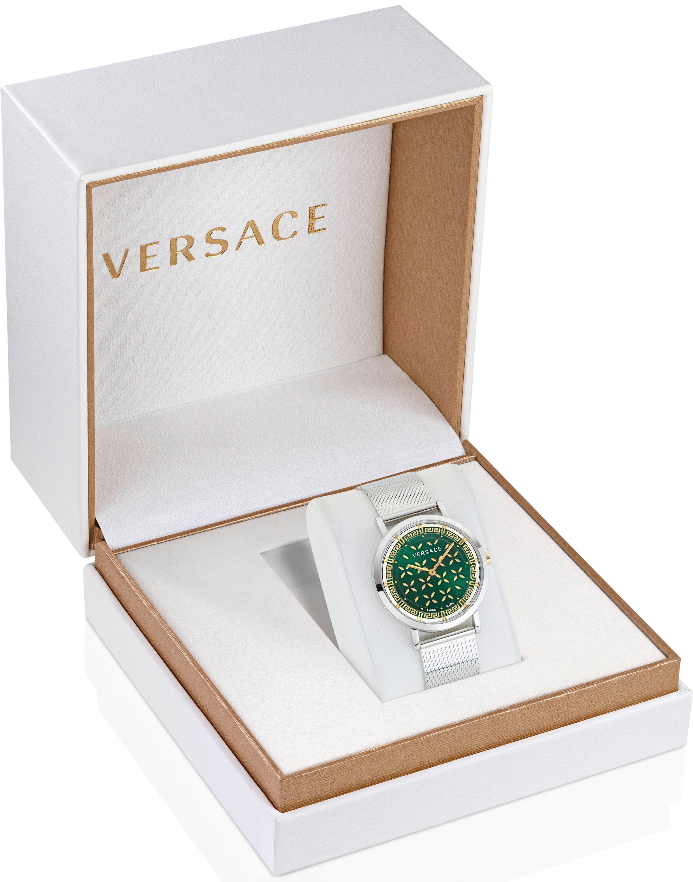 Versace Quarzuhr »NEW GENERATION, VE3M01123«, Armbanduhr, Damenuhr, Saphirglas, Swiss Made, analog