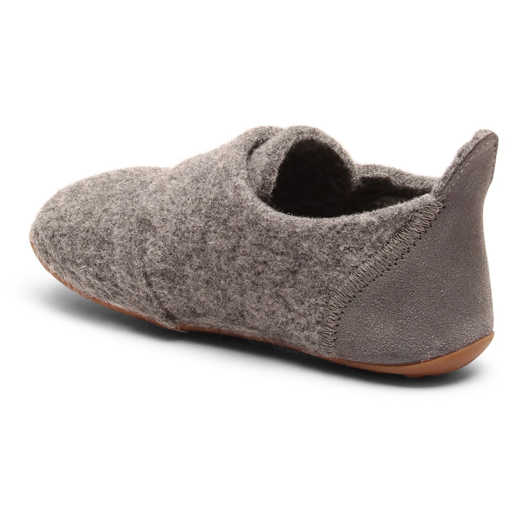 Bisgaard Hausschuh »Bisgaard Casual Wool«, Schlupfschuh, Klettschuh mit Lammwolle gefüttert