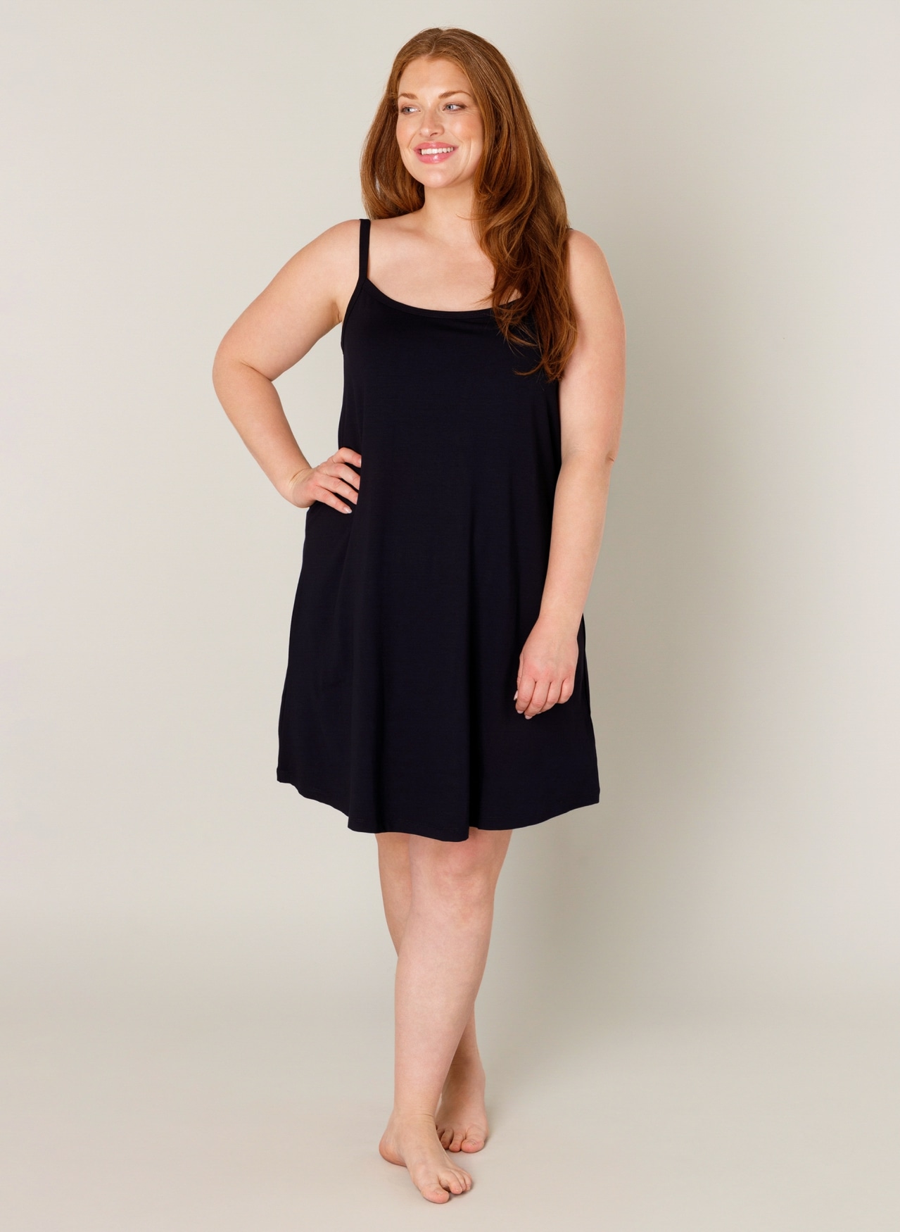 Base Level Curvy Trägerkleid »Alissa« Verstellbare Träger