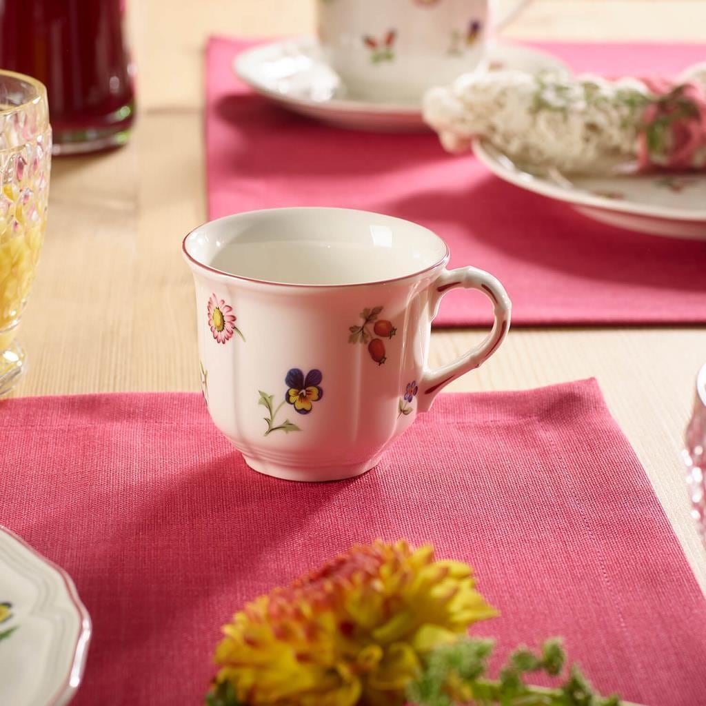 Villeroy & Boch Geschirr-Set »Kombiservice Petite Fleur 30er Set weiß« Spülmaschinengeeignet, Mikrowellengeeignet