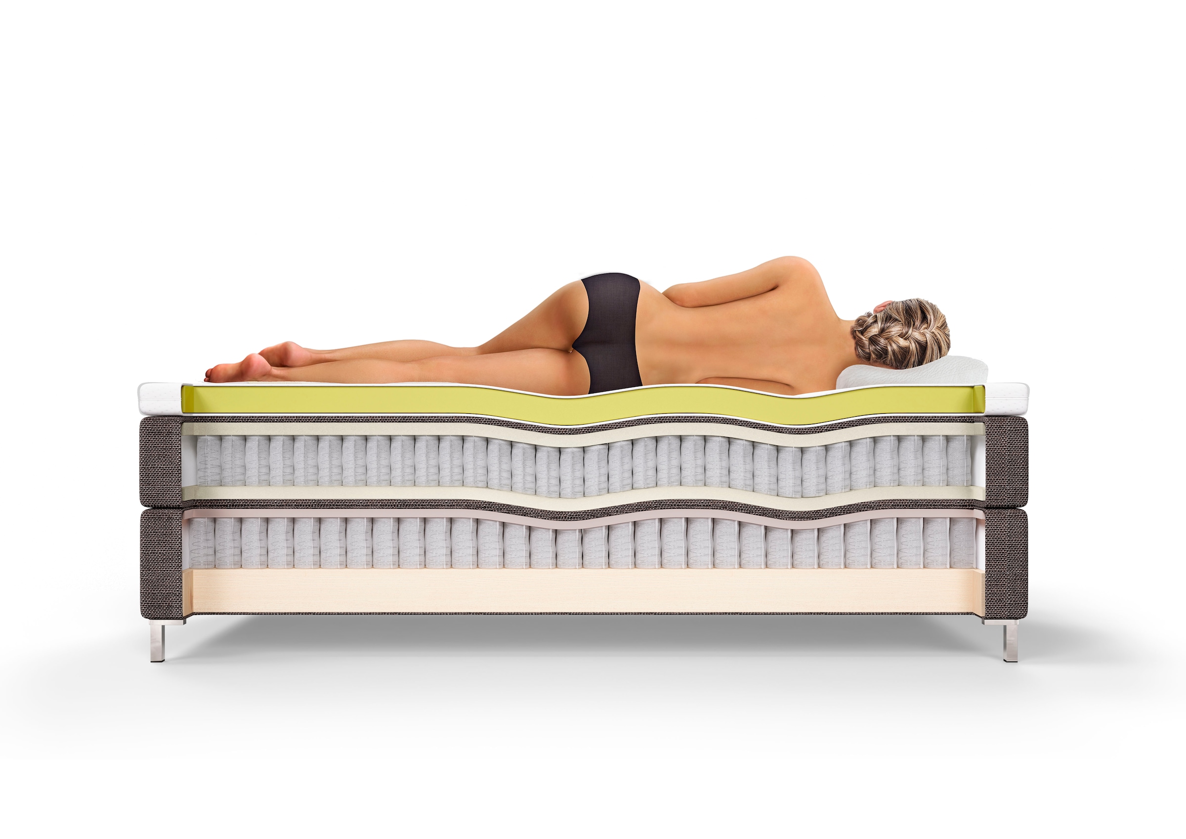 Schlaraffia Boxspringbett »Aida«, mit GELTEX® Next Topper und 7-Zonen-Tonnentaschen-Federkernmatratze