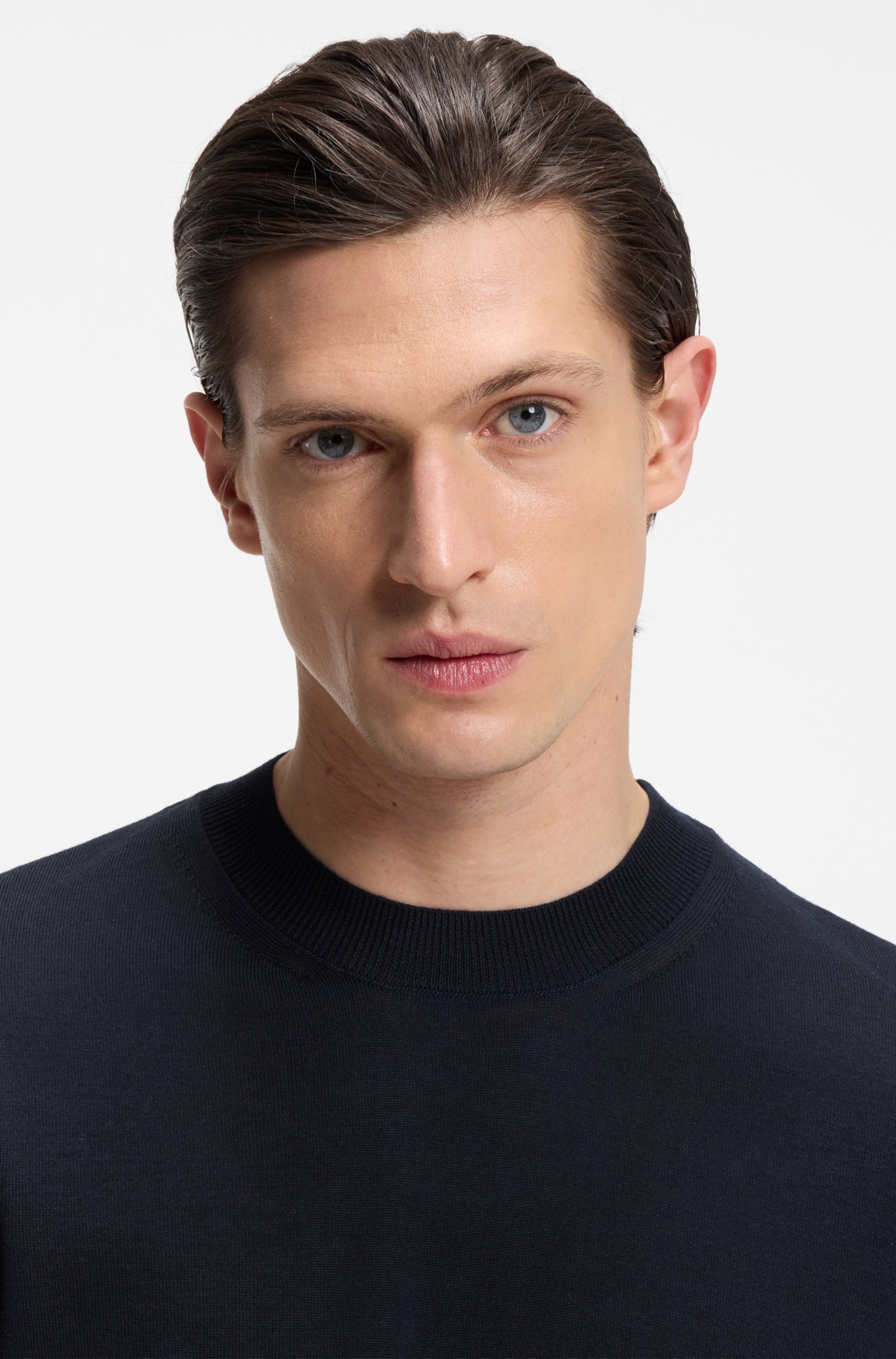 BOSS Kurzarmpullover »Umauro« aus Merinowolle, regular fit