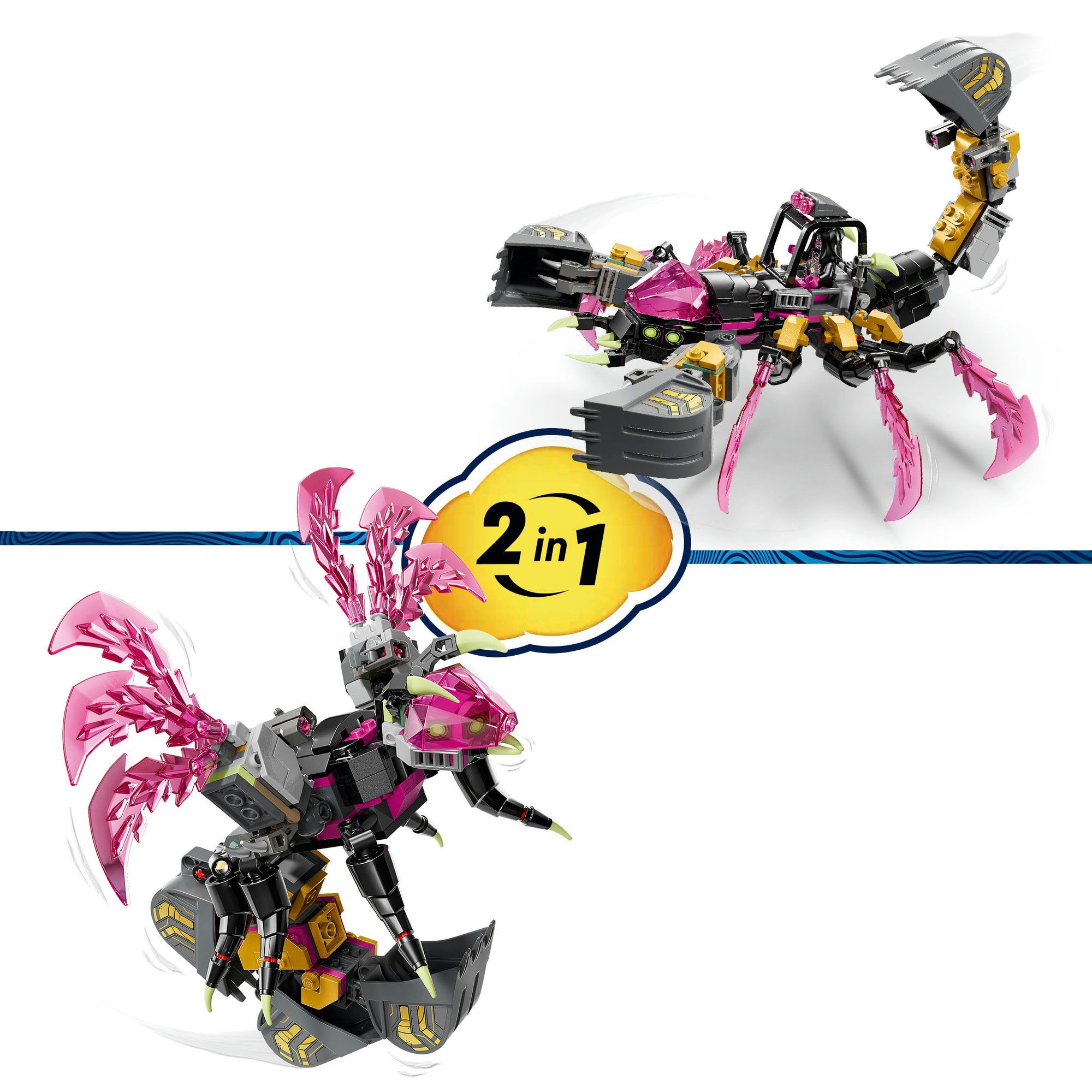 LEGO® Konstruktionsspielsteine »Albtraum-Skorpionbagger (71513), LEGO DREAMZzz« Made in Europe