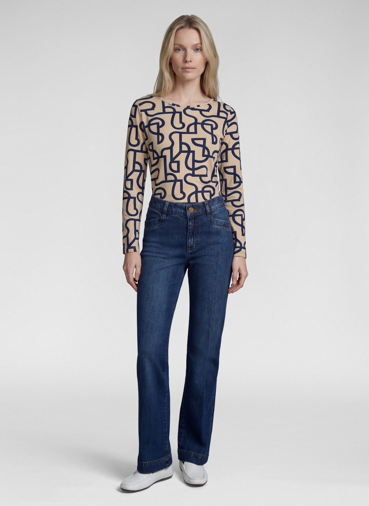 Rabe 3/4-Arm-Shirt mit Allover-Print