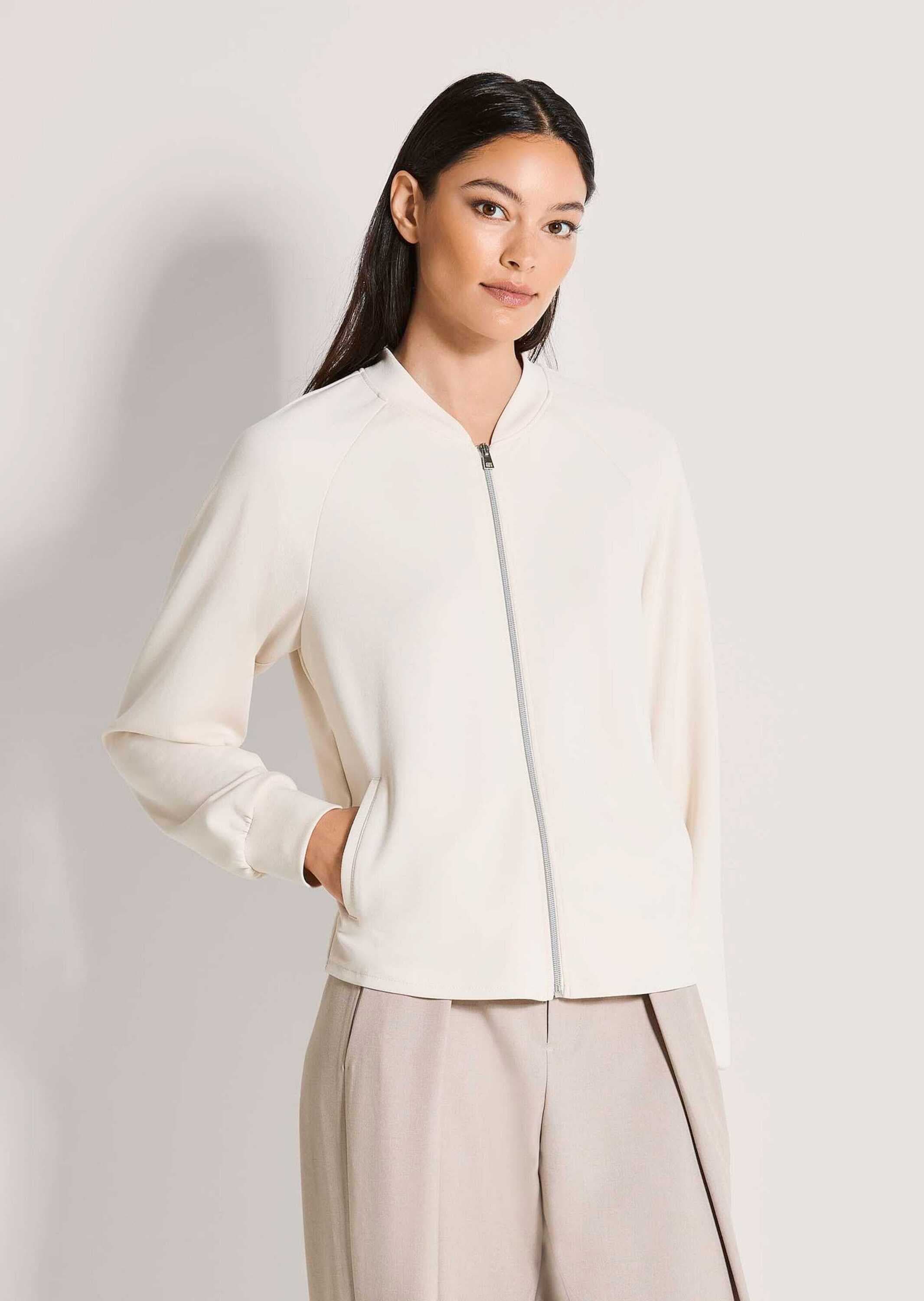 MADELEINE Kurzjacke »Jerseyjacke Basicjacke mit Blousonkragen« Blousonkragen