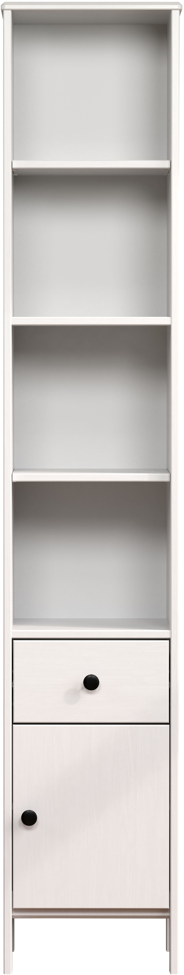 welltime Hochschrank »Kall«, (1 St.), Badschrank aus Kiefer-Massivholz mit Schublade - (B/T/H) 35/33/188 cm