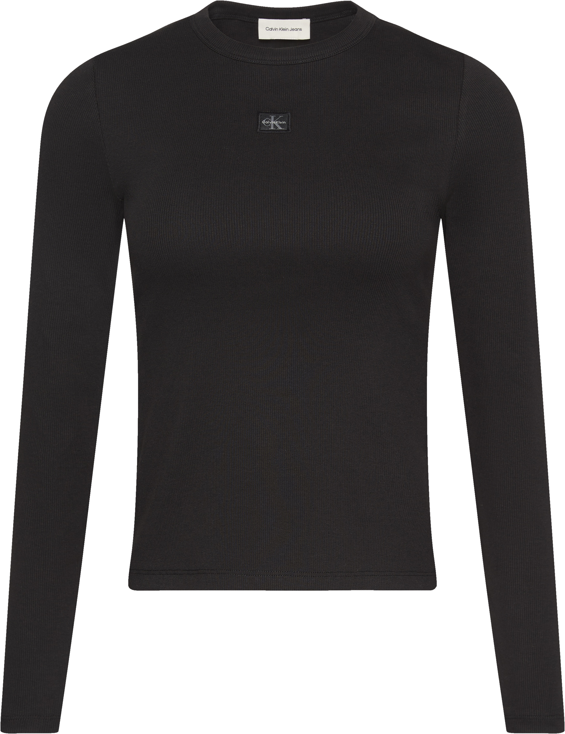 Calvin Klein Jeans Shirttop Figurbetonte Passform mit Rundhalsausschnitt