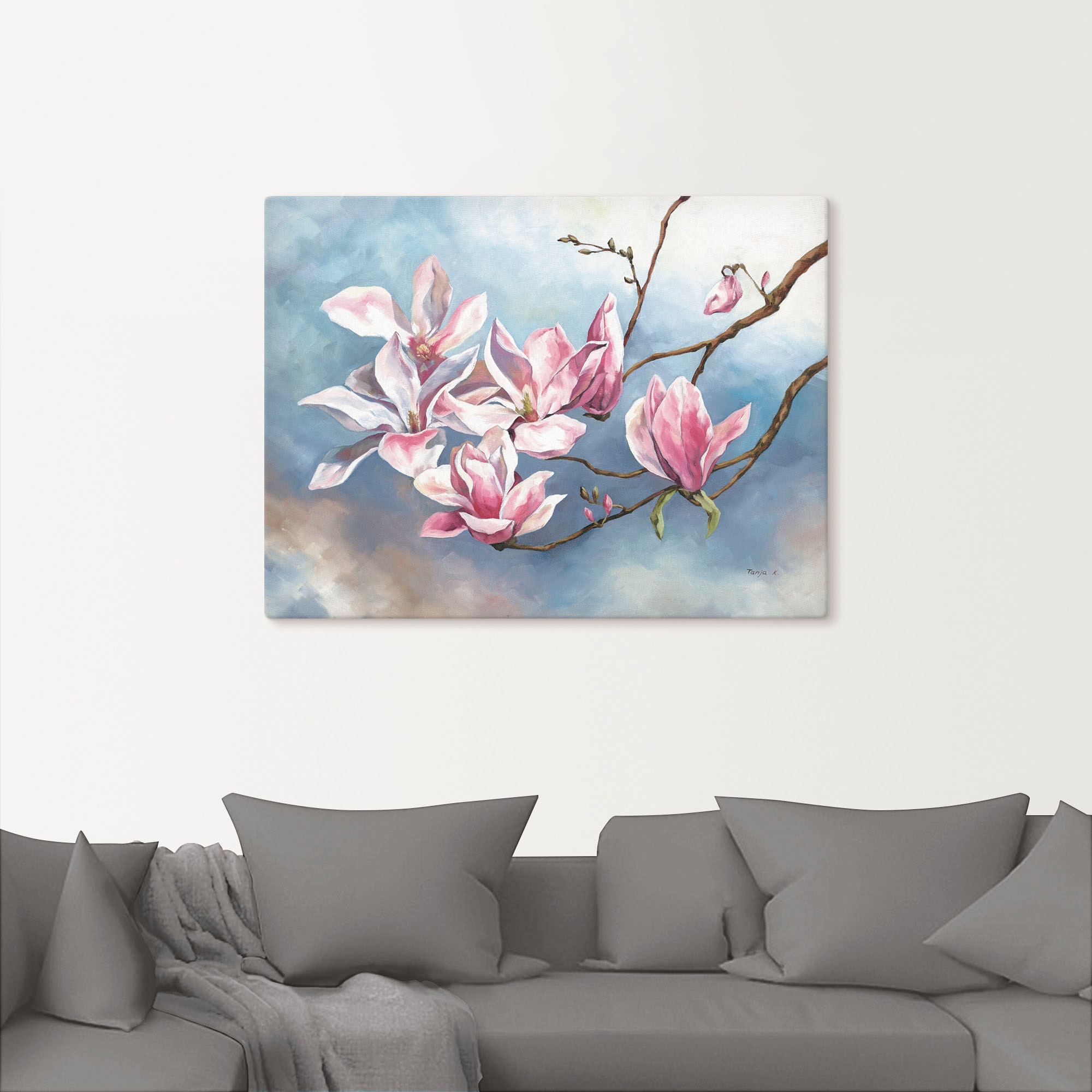 Artland Wandbild »Magnolienzweig«, Blumen, (1 St.), als Alubild, Outdoorbild, Leinwandbild in verschied. Größen