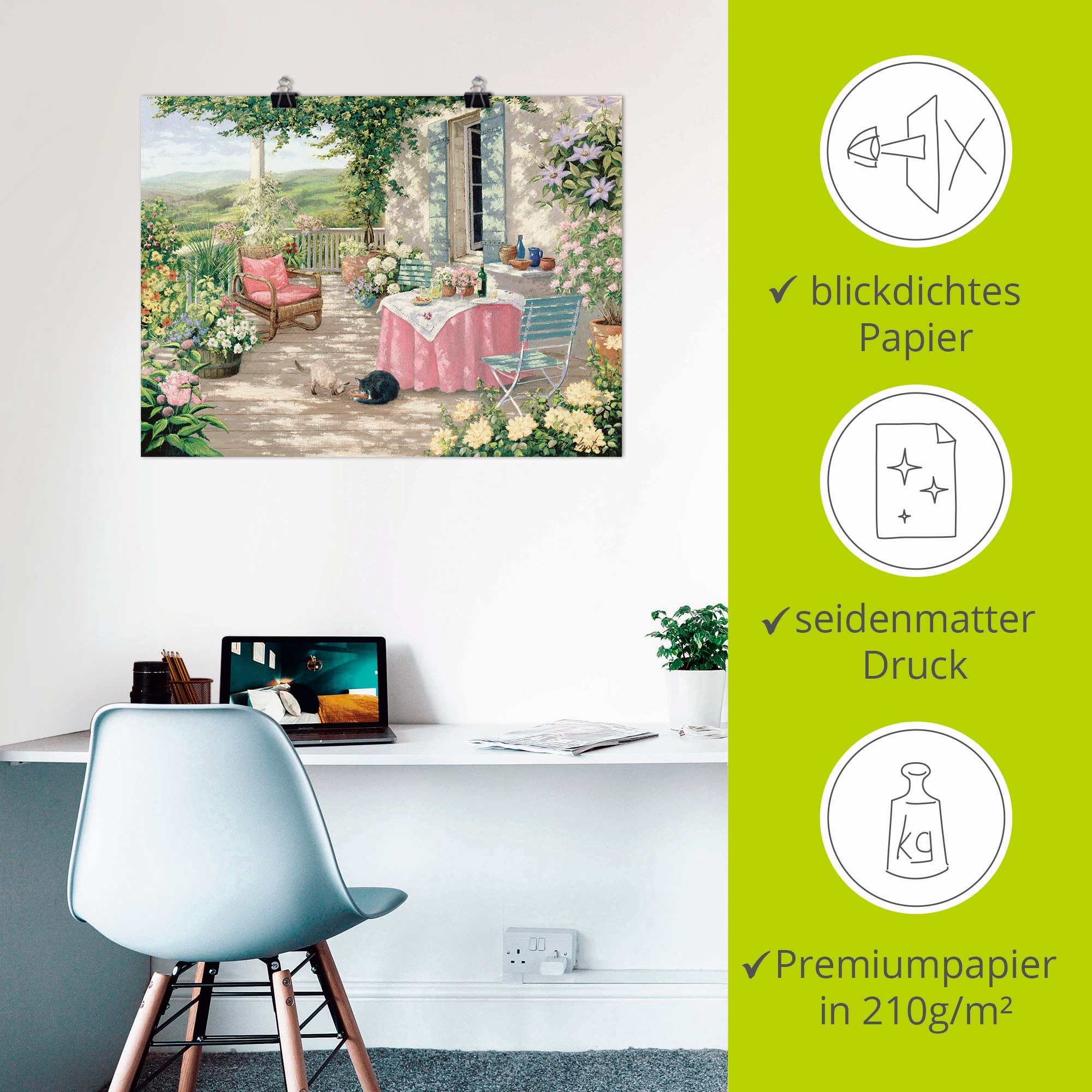 Artland Wandbild »Brunch« Garten 1 Stk. tlg. als Leinwandbild, Poster in verschied. Größen