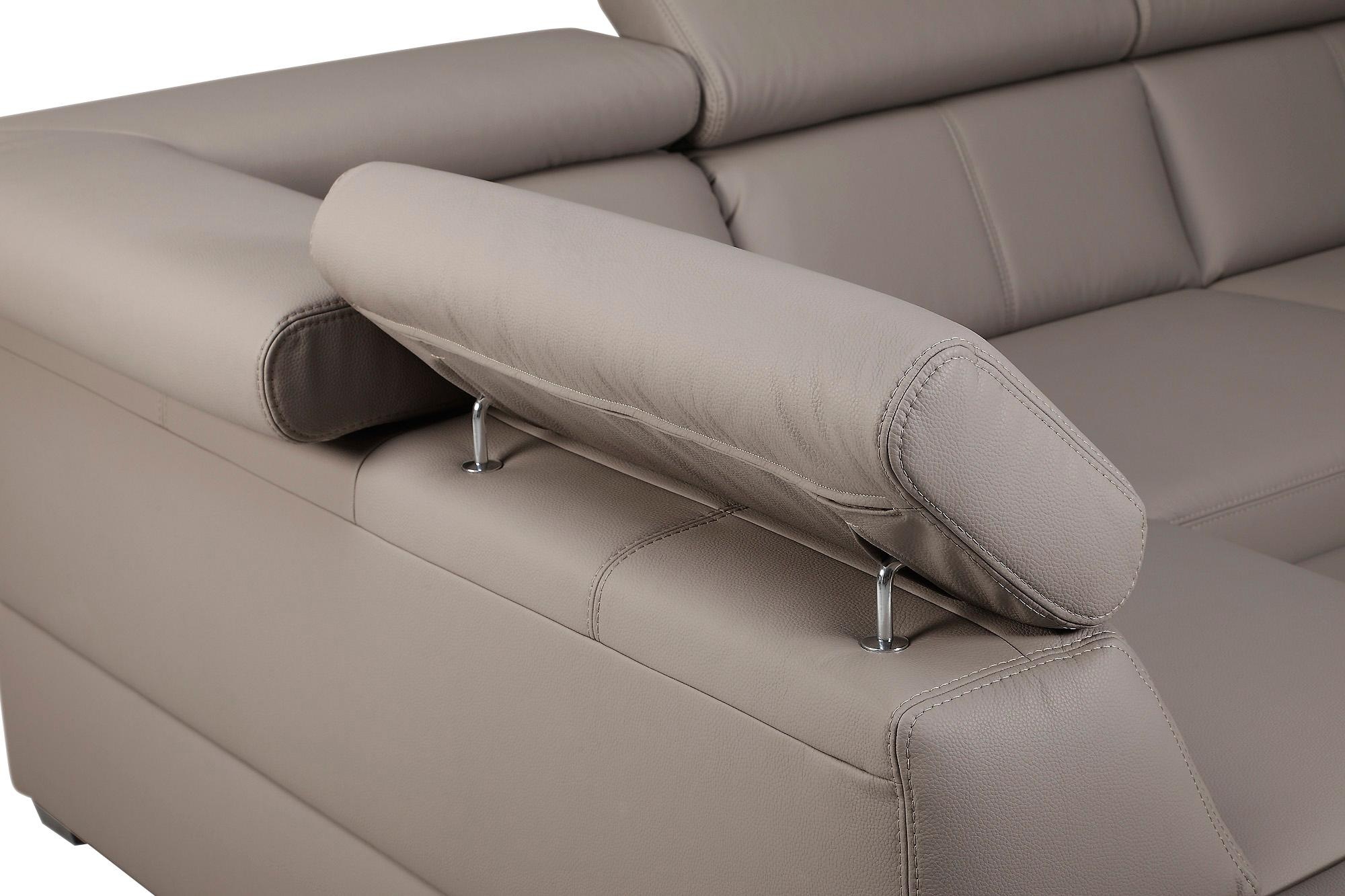 exxpo - sofa fashion Ecksofa »Salerno, klassisch modernes Funktionssofa, hoher Sitzkomfort, L-Form«, inkl. Kopf- und Armteilverstellung, wahlweise mit Bettfunktion