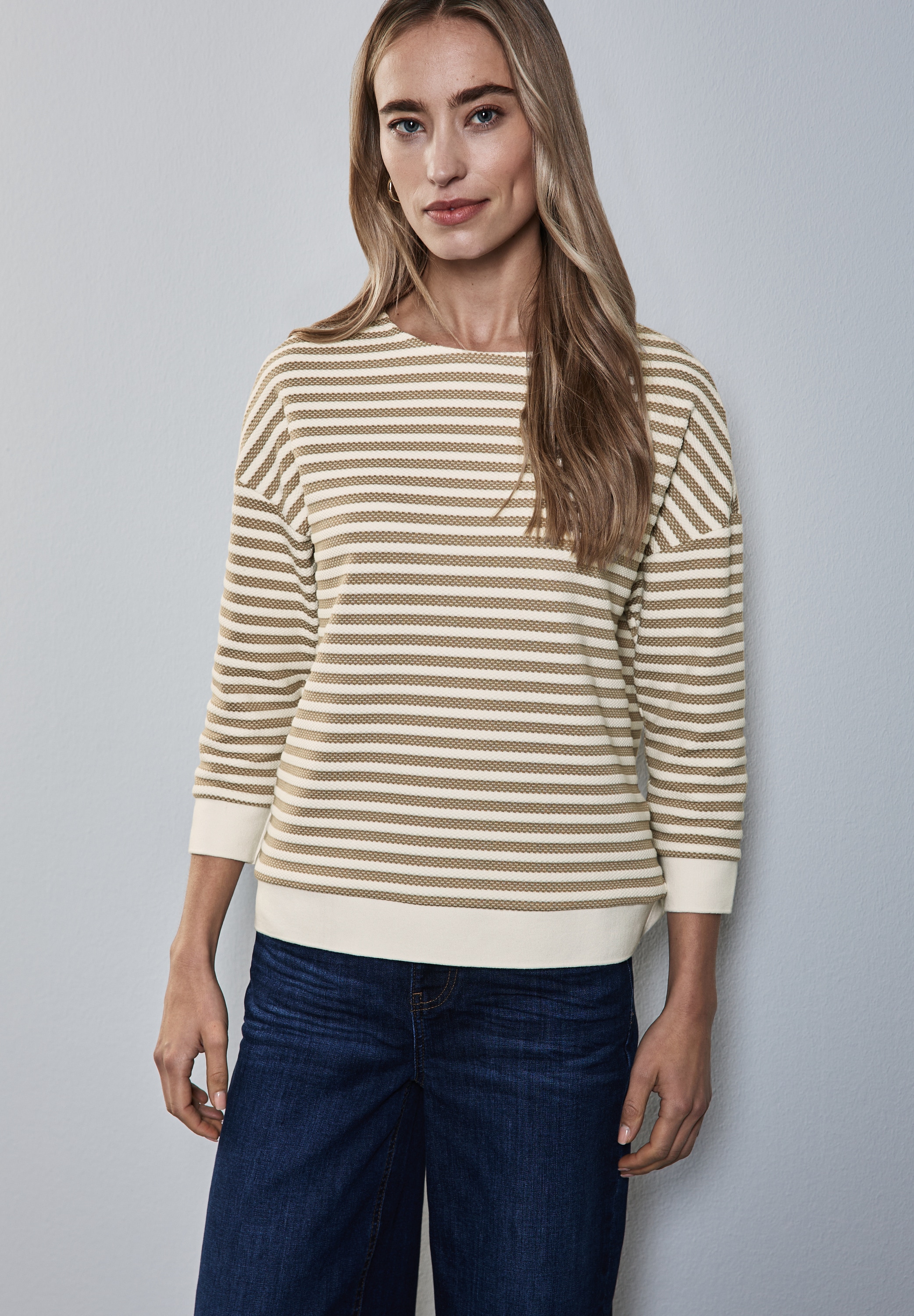 STREET ONE Sweatshirt, mit Streifenmuster