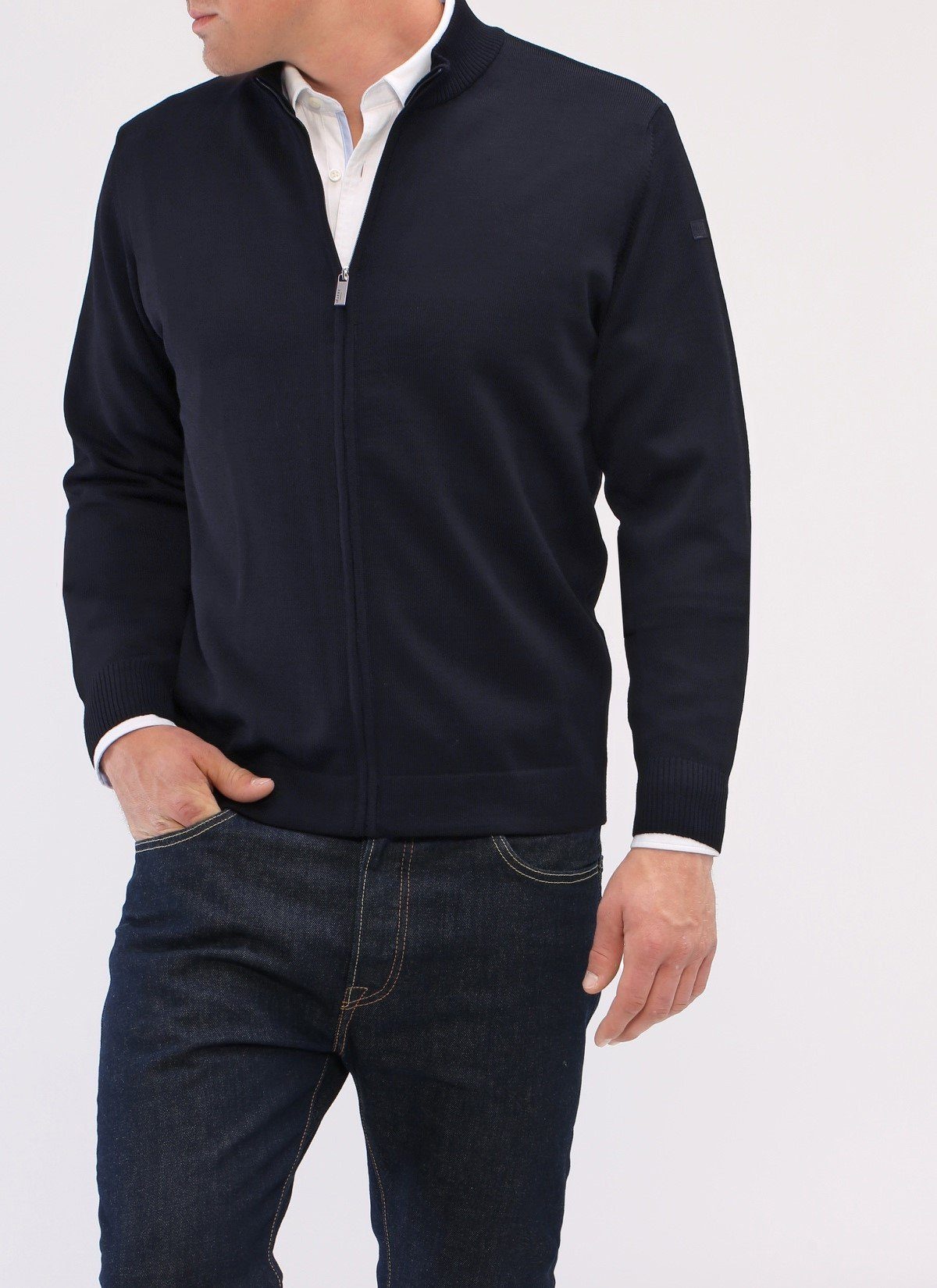 MAERZ Muenchen Strickjacke »Merino Superwash«, unifarben