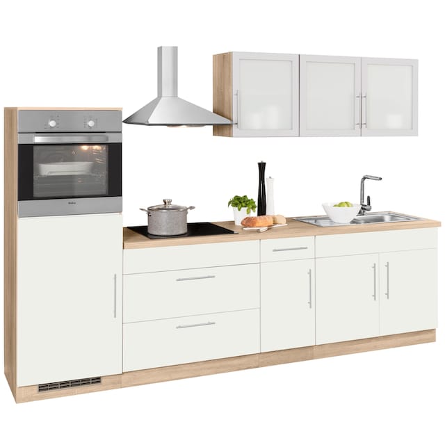 wiho Küchen Küchenzeile »Aachen«, mit E-Geräten, Breite 290 cm bestellen  online bei OTTO