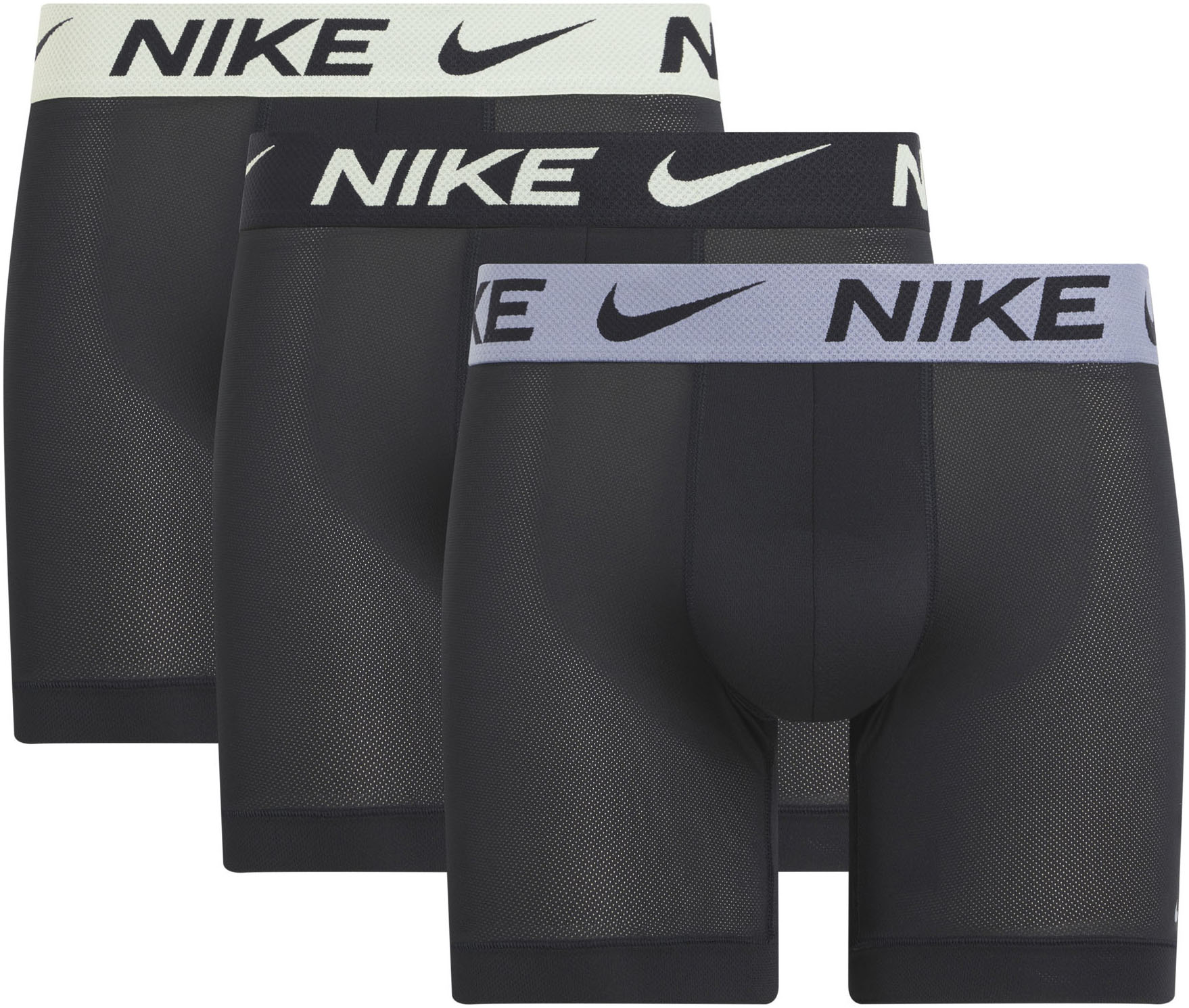 Nike Underwear Herren Boxershorts »BOXER BRIEF 3PK« Packung, 3er, 3 Stk. tlg., mit NIKE Logo-Elastikbund, Größe XL (52)
