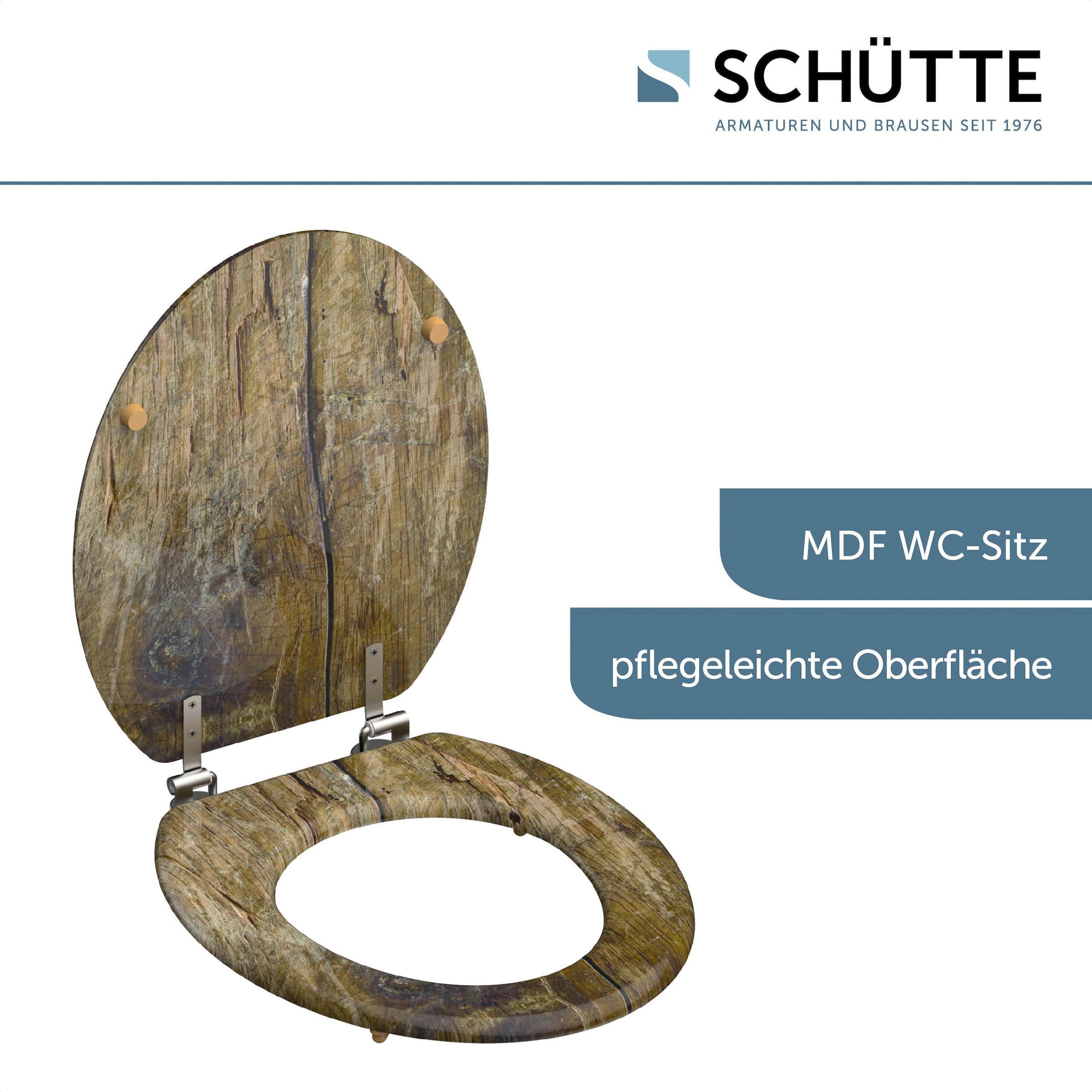 Schütte WC-Sitz »Solid Wood«, MDF-Holzkern