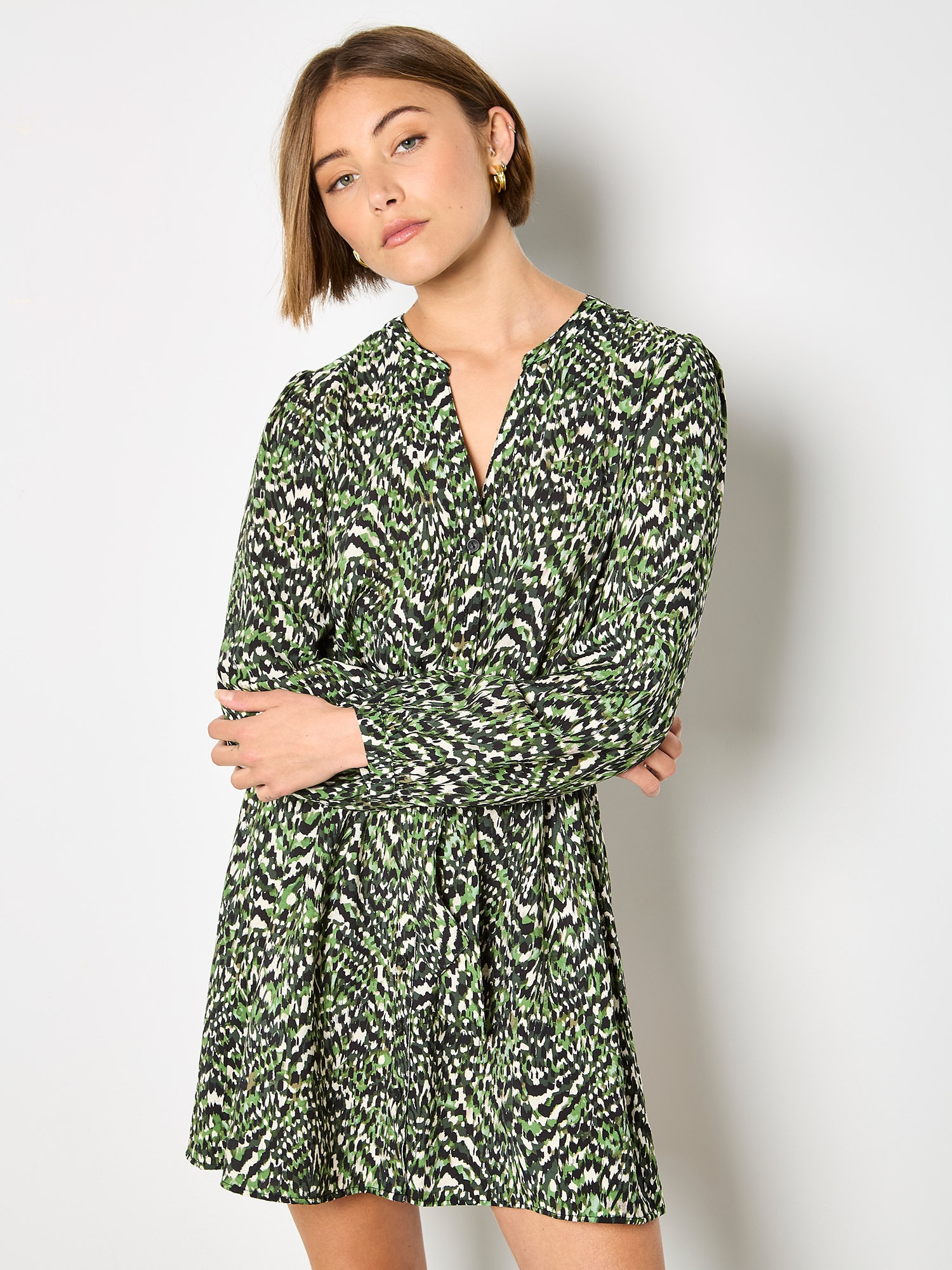 Apricot Minikleid »Minikleid« Stoffgürtel,  mit Kordelzug