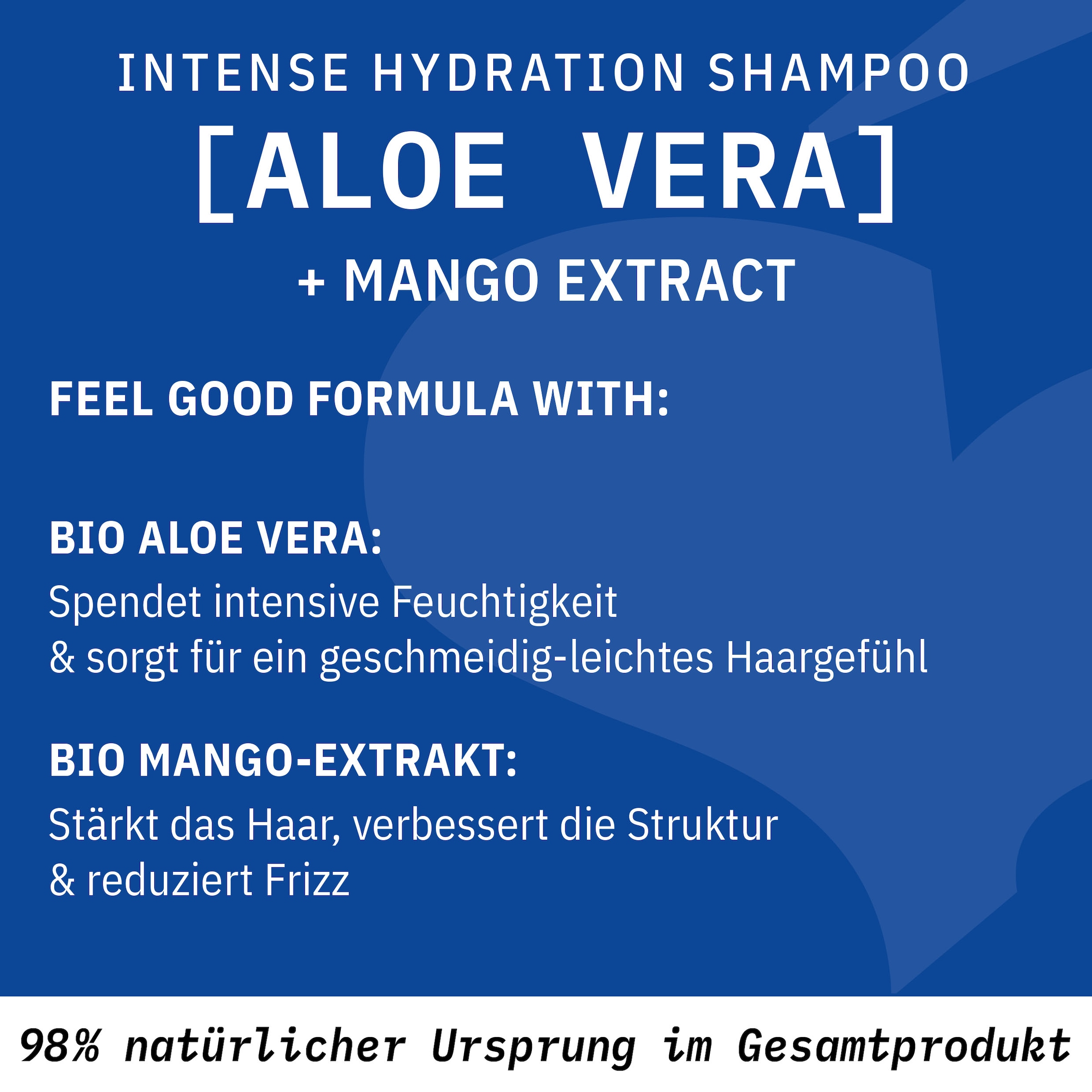 SANTE Haarshampoo »Intense Hydration Shampoo Aloe Vera + Mango-Extrakt« Haarshampoo, mit Aloe Vera und Mango-Extrakt, für trockenes Haar