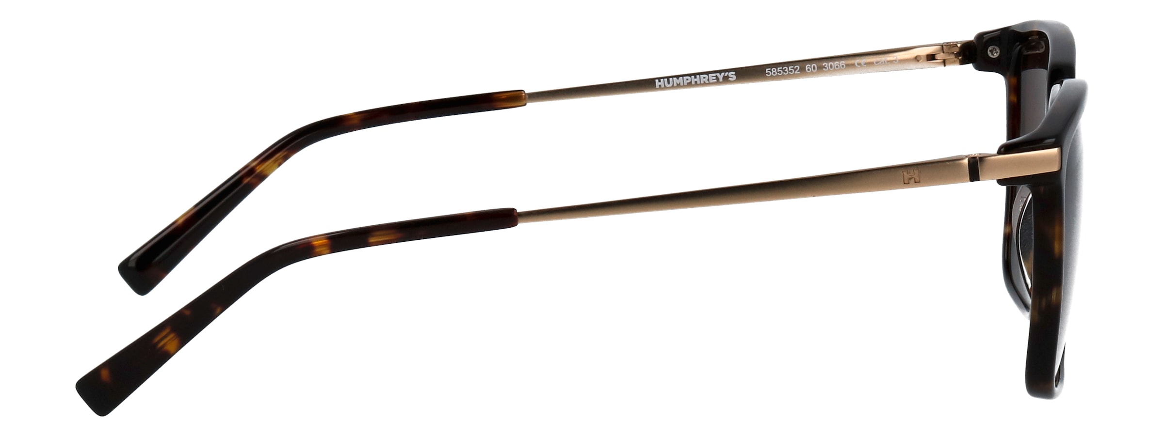 HUMPHREY´S eyewear Sonnenbrille »Modell 585352« Form Karree/Eckig, Logoschriftzug auf Bügel, Kombifassung