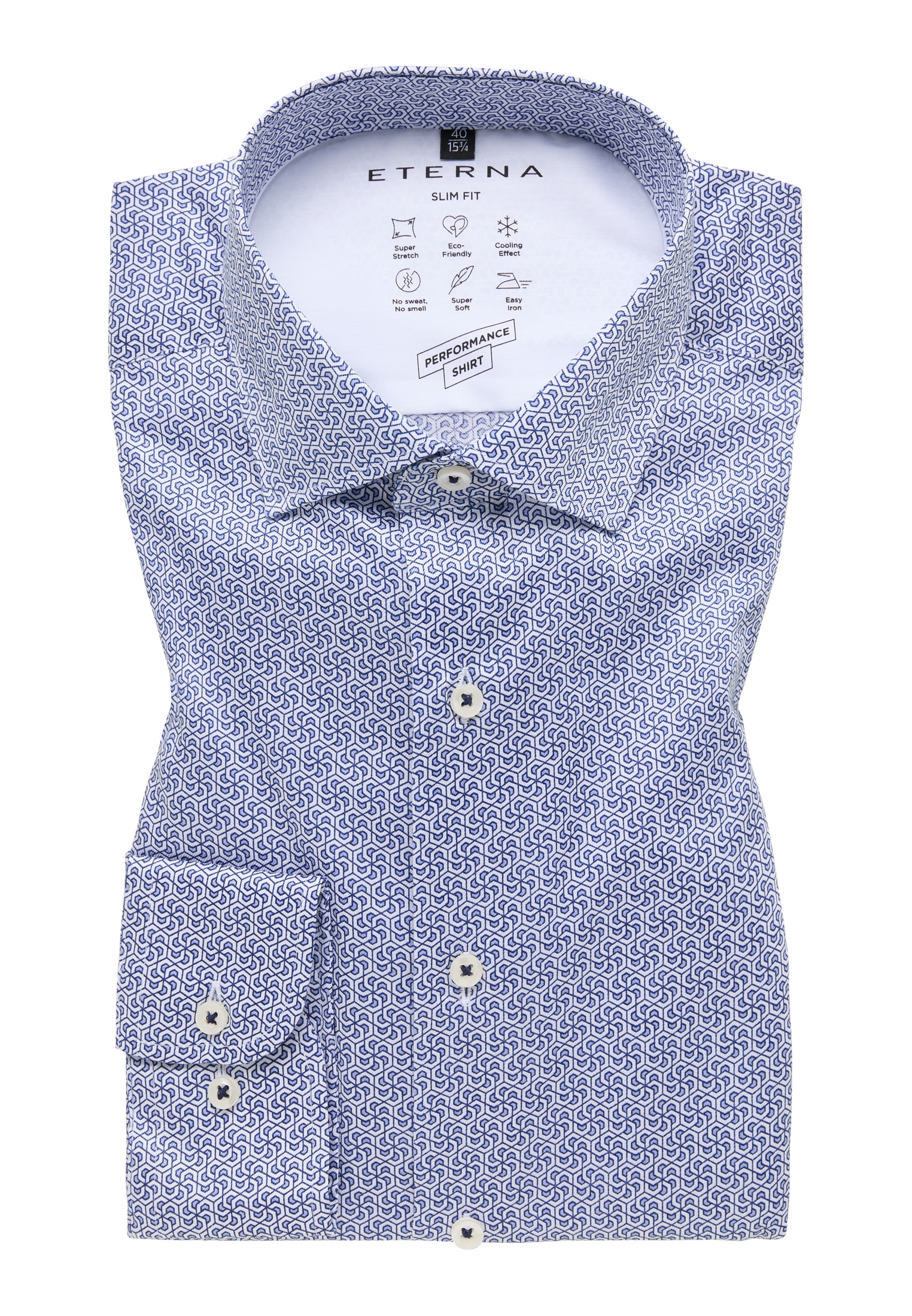 Eterna Langarmhemd »SLIM FIT«