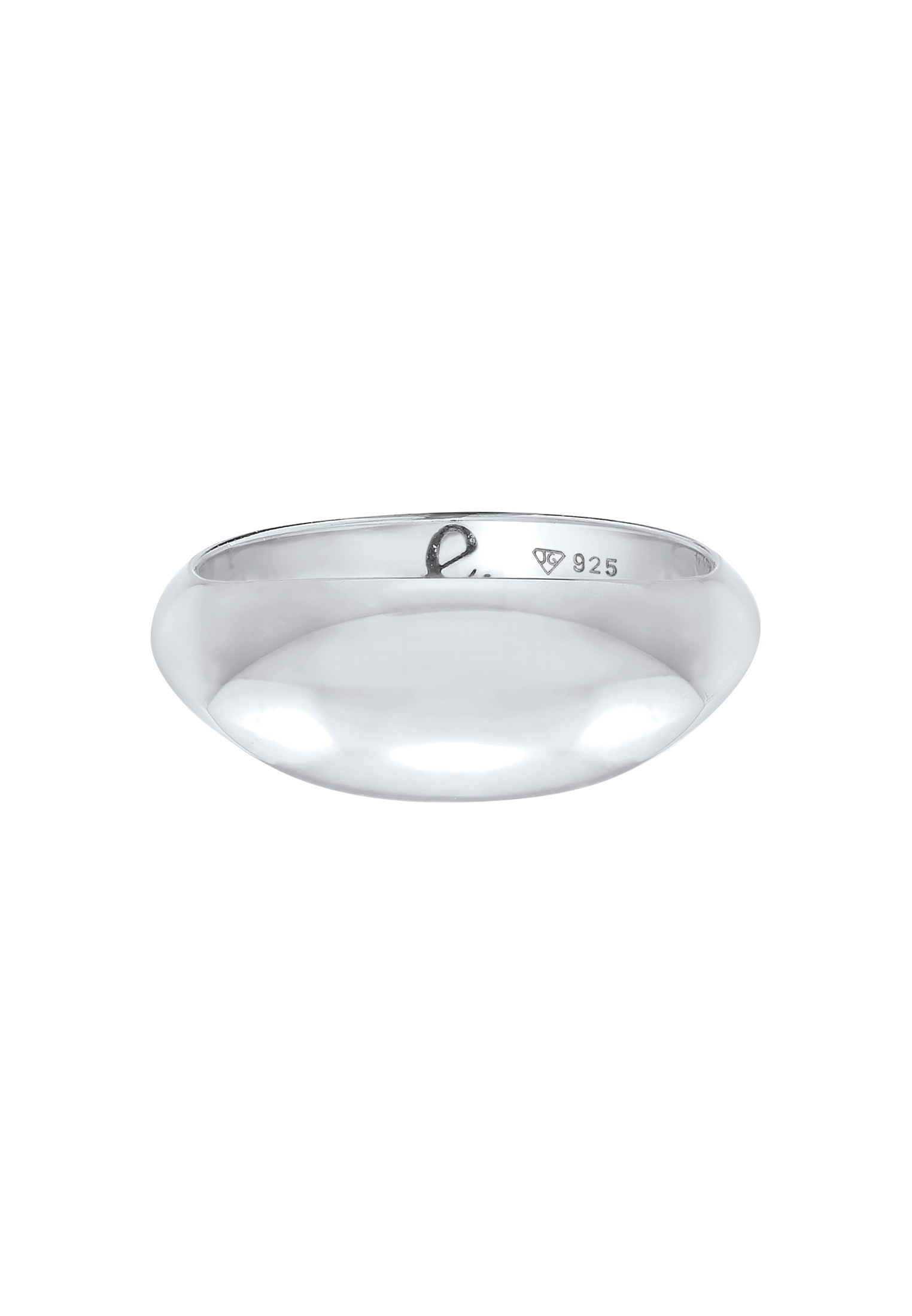 Elli Premium Silberring »Ring Siegelring Marquise Design 925 Silber rhodiniert«