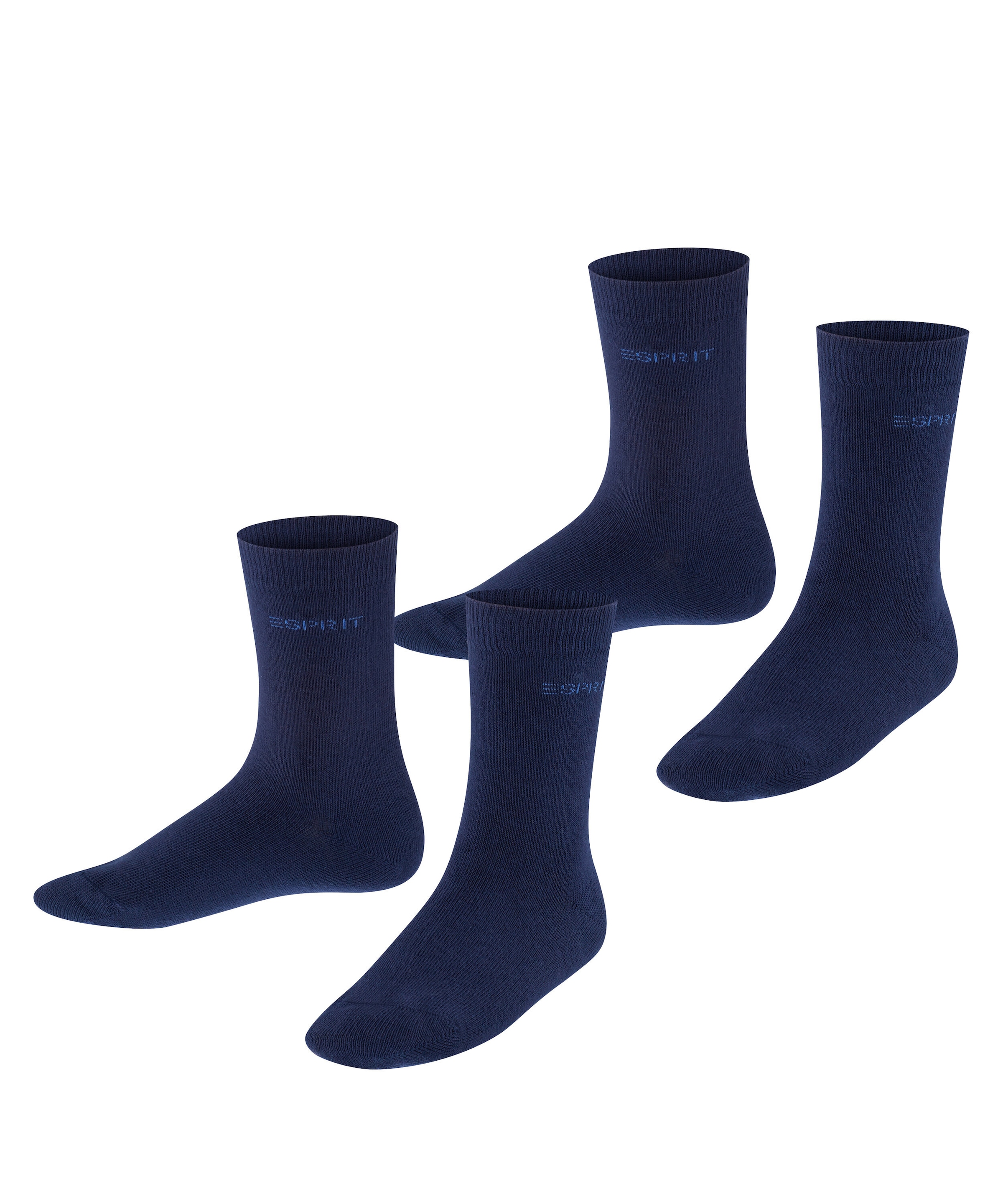 Esprit Socken »Foot Logo« 2 Paar,  kurz, verstärkt, hochwertig, uni