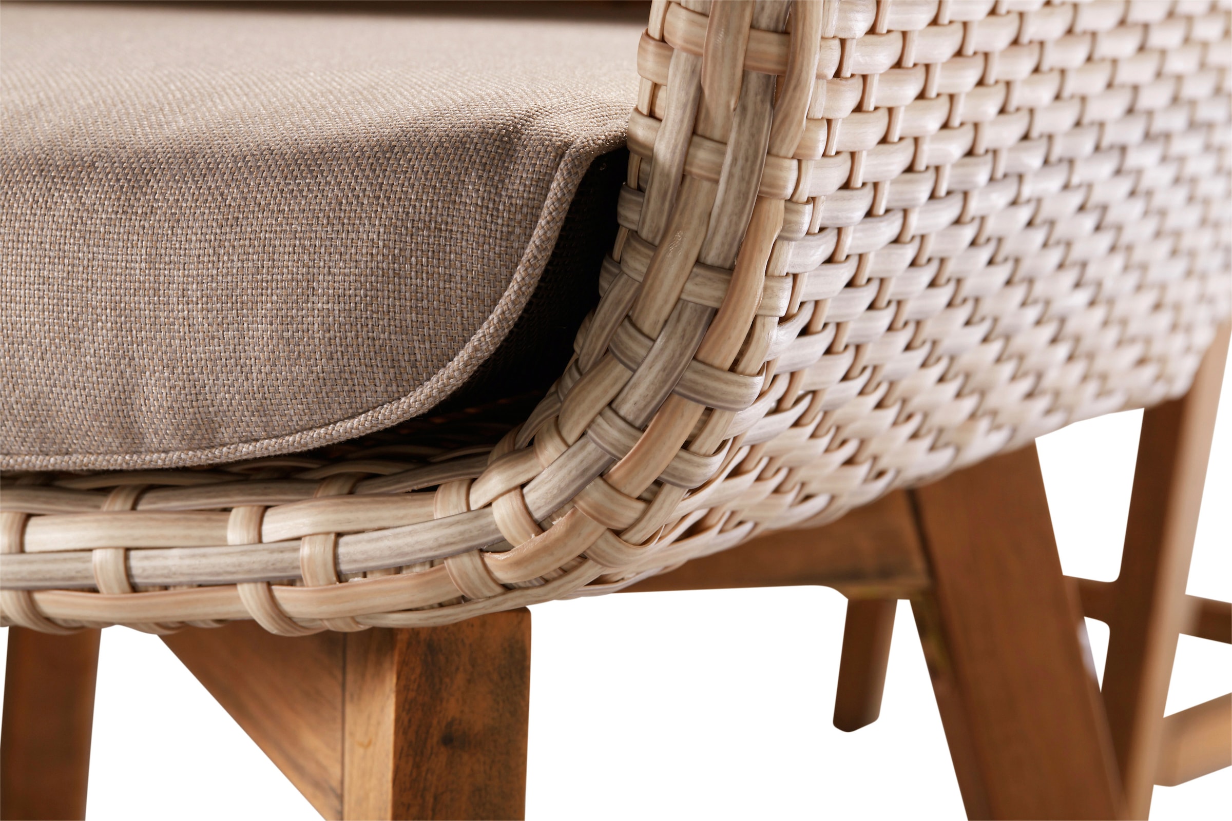 Best Gartenstuhl »Paterna«, (Set), 2 St., 2er Set, Set 2-tlg., Polyrattan, verstellbar, inkl. Auflage