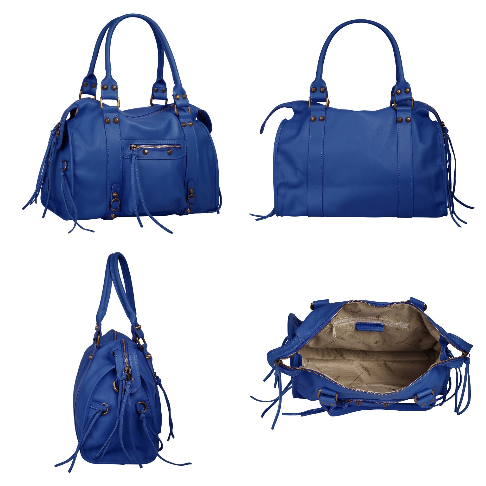 forty° Shopper, echt Leder, Made in Italy