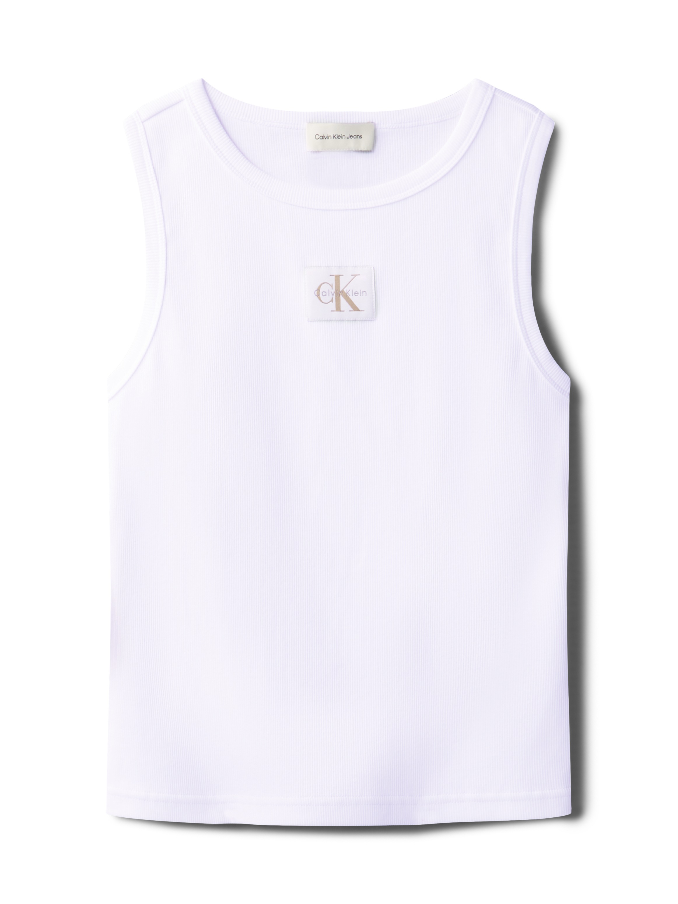 Calvin Klein Jeans Tanktop »A - WVN LBL 2X2 CTTN« Mit Rundhalsausschnitt