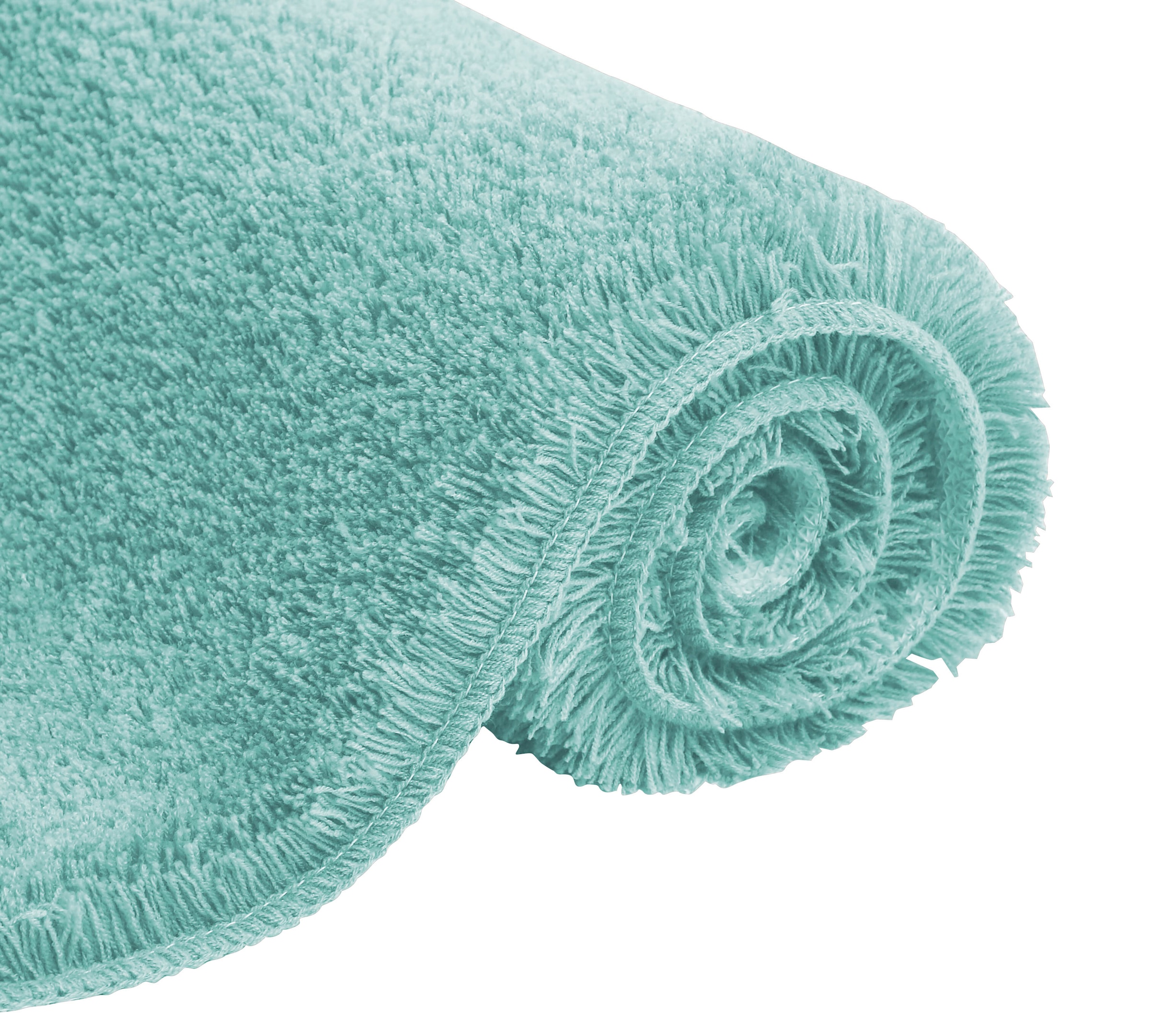 my home Badematte »Merida, Badvorleger, Badezimmer Teppich« Höhe 32 mm rutschhemmend beschichtet fußbodenheizungsgeeignet | schnell trocknend | strapazierfähig Badteppich, Uni Farben, rechteckig, rund & als 2-tlg. Set erhältlich