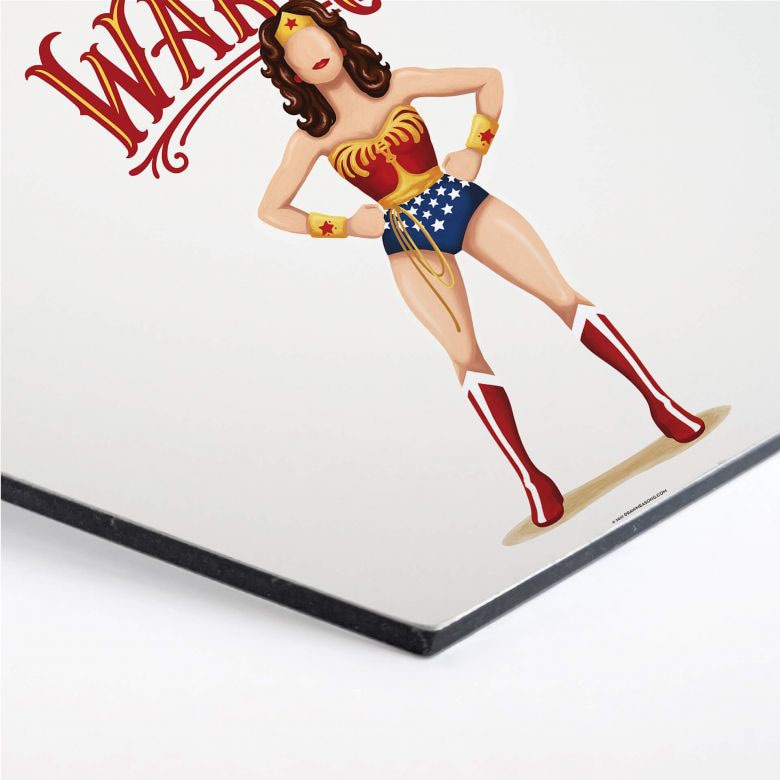 Wall-Art Metallbild »Pop Art Wonderwoman Fanartikel«, (1 St.), Retro Metallschild