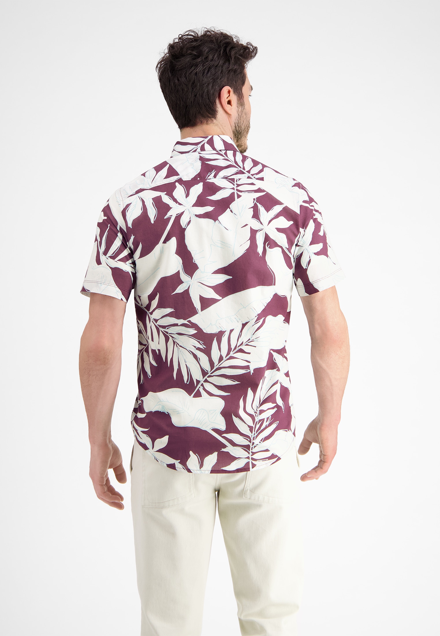 LERROS Kurzarmhemd »LERROS Halbarmhemd mit floralem Print«