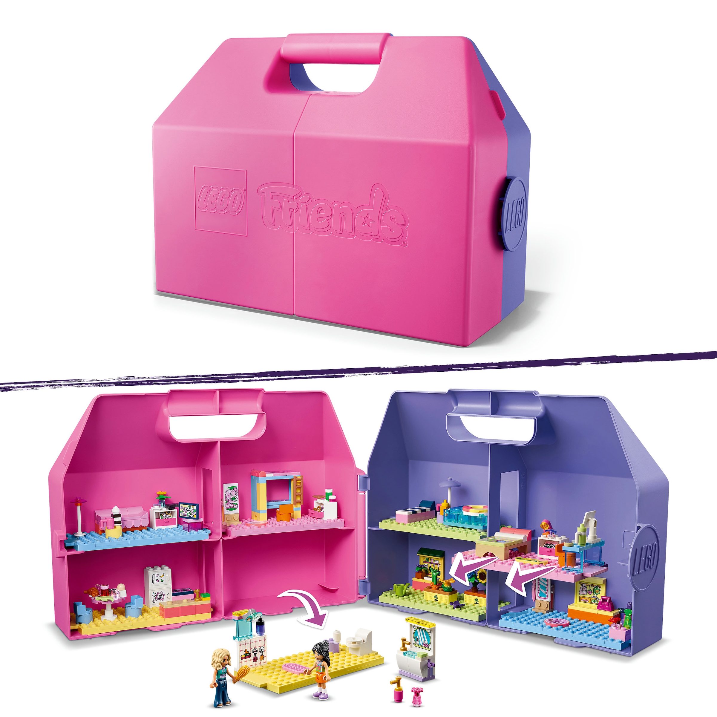 LEGO® Konstruktionsspielsteine »Kreativer Puppenhauskoffer (42697), LEGO Friends« Made in Europe