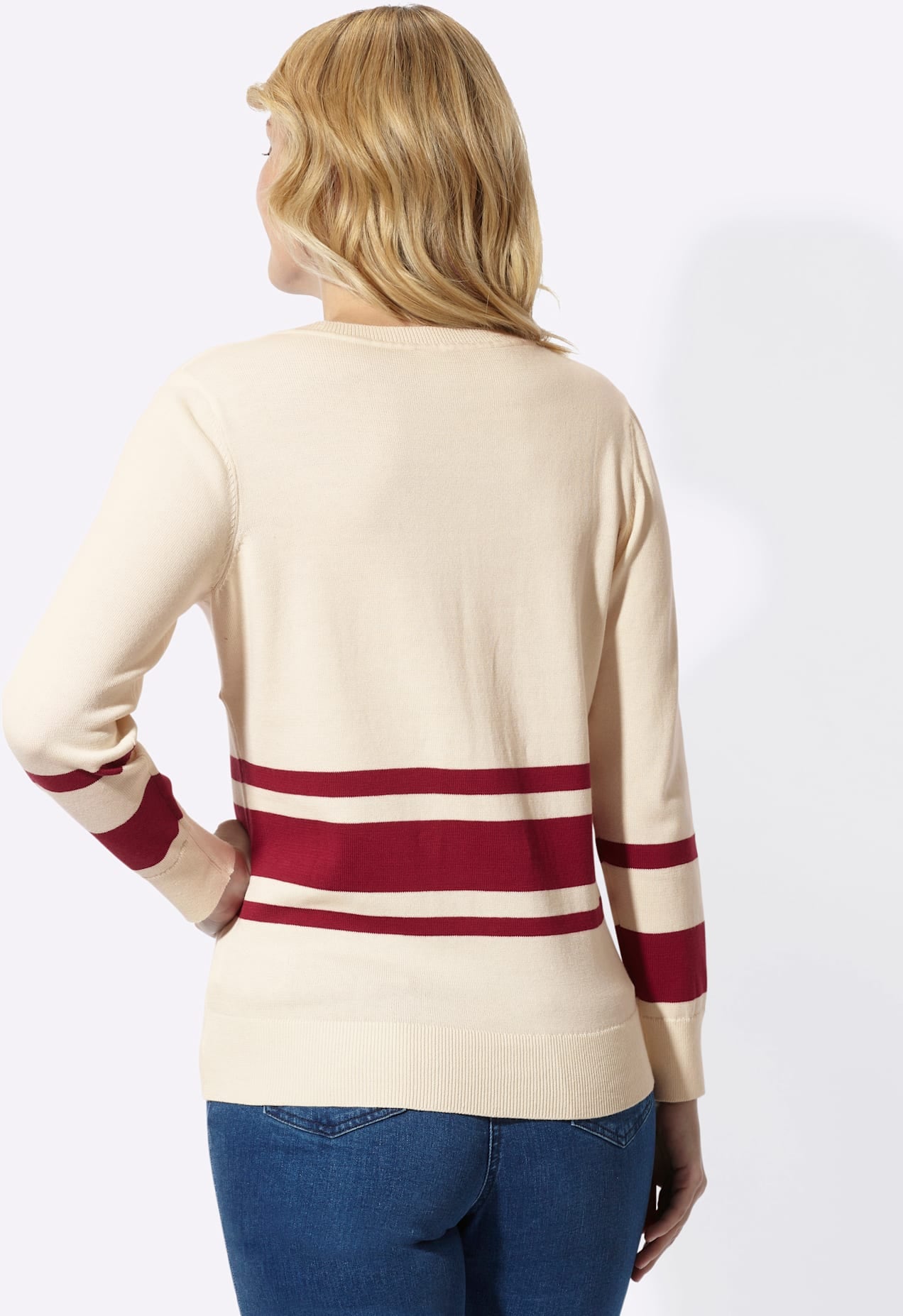 Classic Basics V-Ausschnitt-Pullover »Langarm-Pullover«
