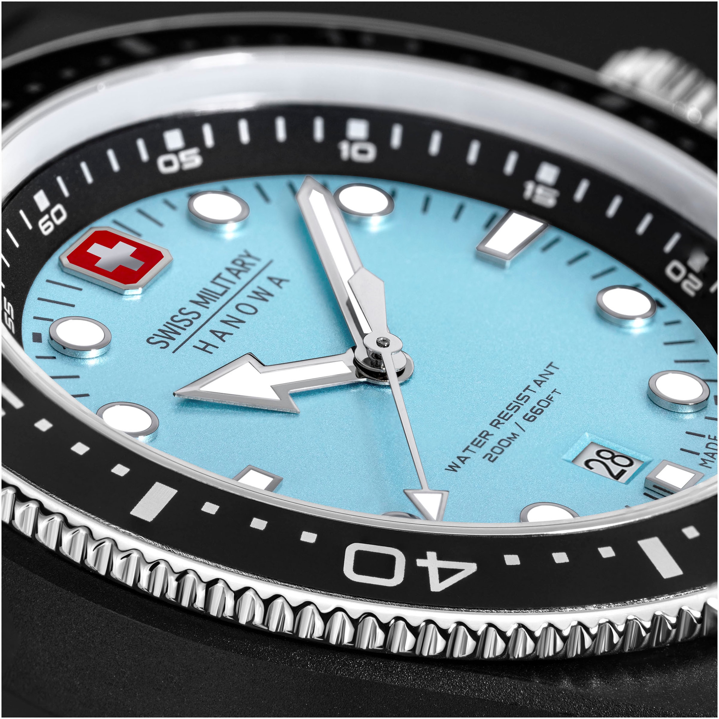 Swiss Military Hanowa Quarzuhr »OCEAN PIONEER«, Armbanduhr, Herrenuhr, Swiss Made, Datum, Saphirglas