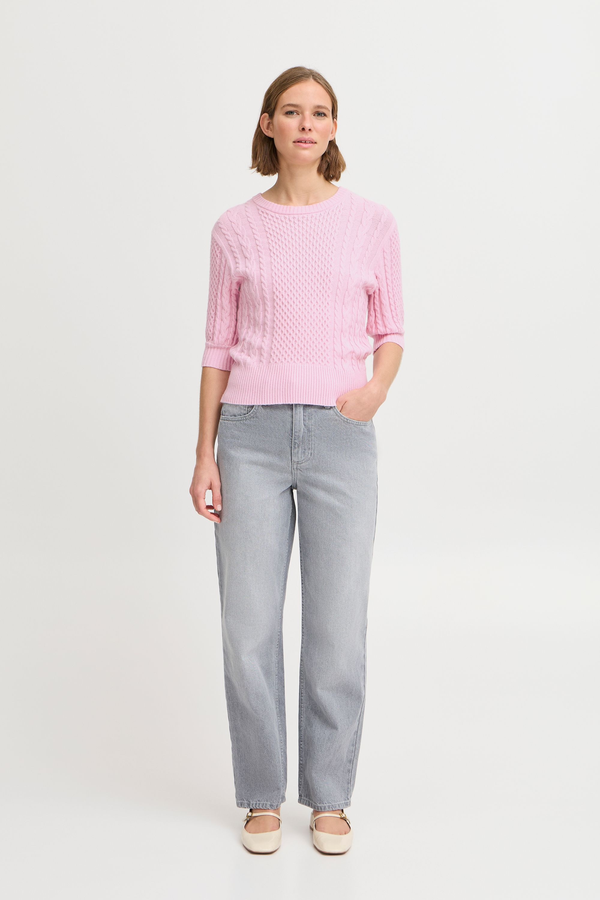 b.young Strickfleece-Pullover »Strickpullover BYNIBE SS JUMPER -«