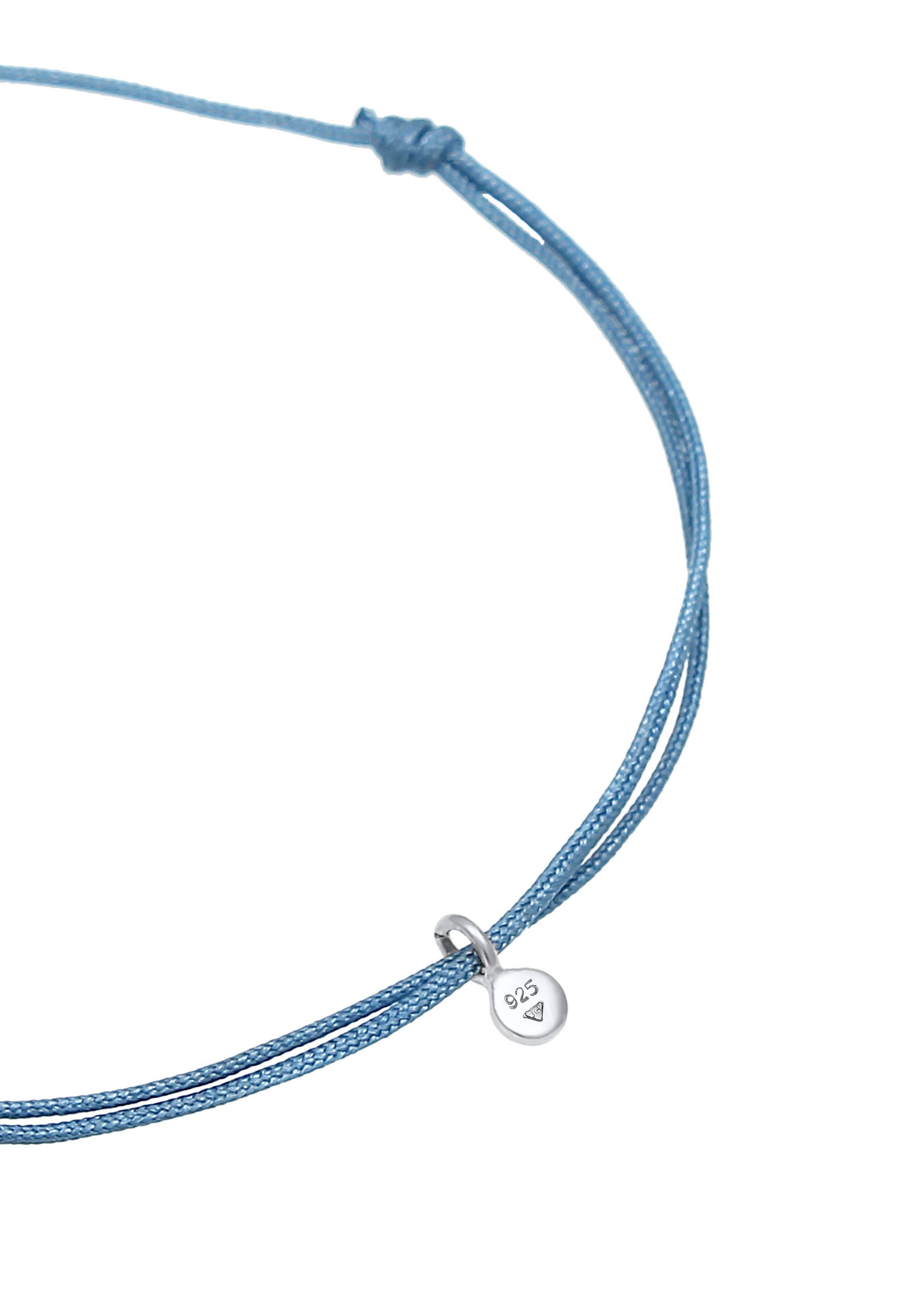 Elli Armkette »Armband Textil Nylon Kugeln Bead 925 Silber«